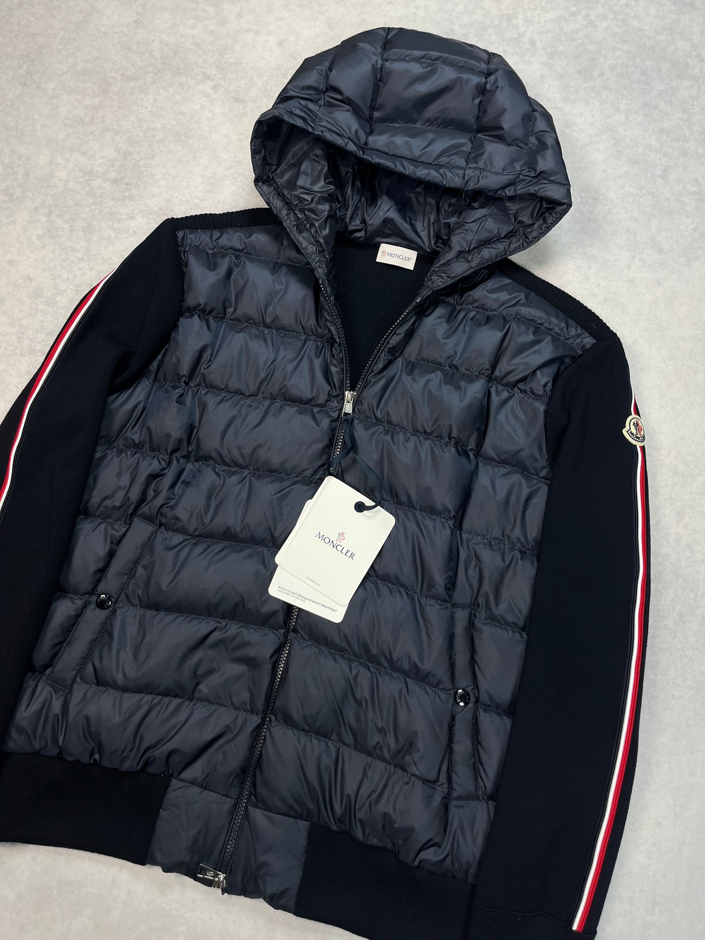 Moncler hooded cardigan jacket