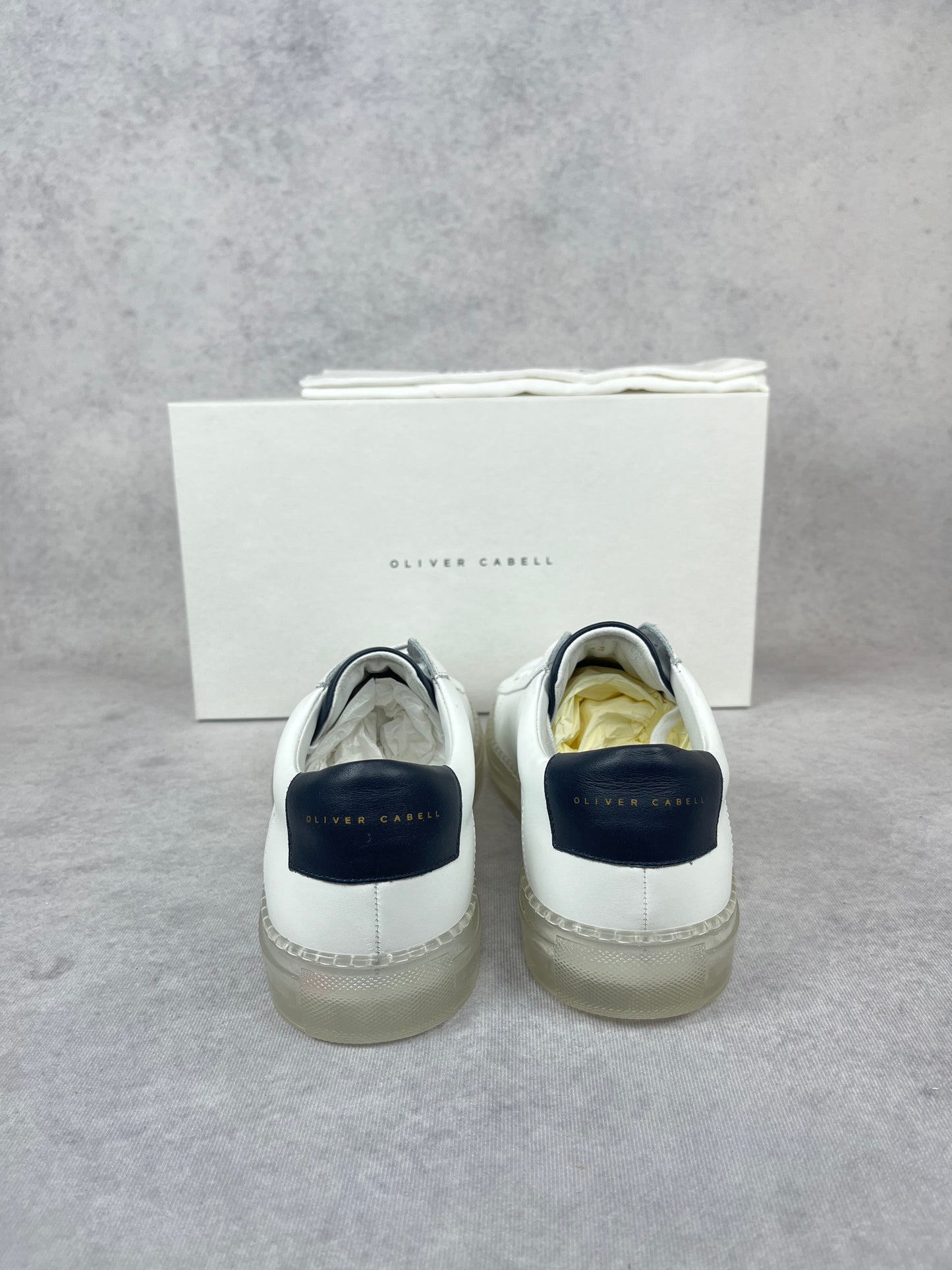 Oliver Cabell low 1 transparent ocean sneaker