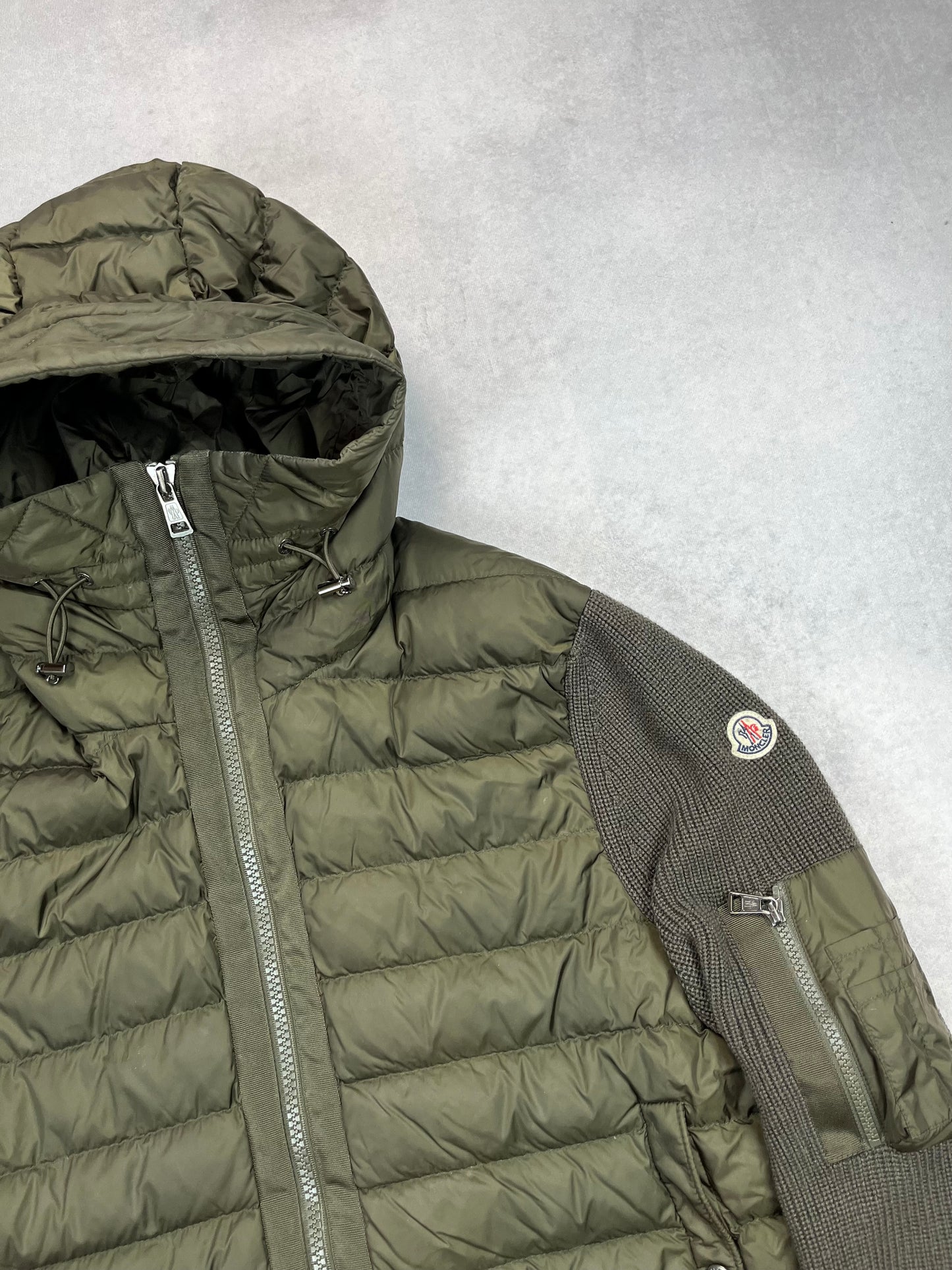 Moncler hooded cardigan jacket