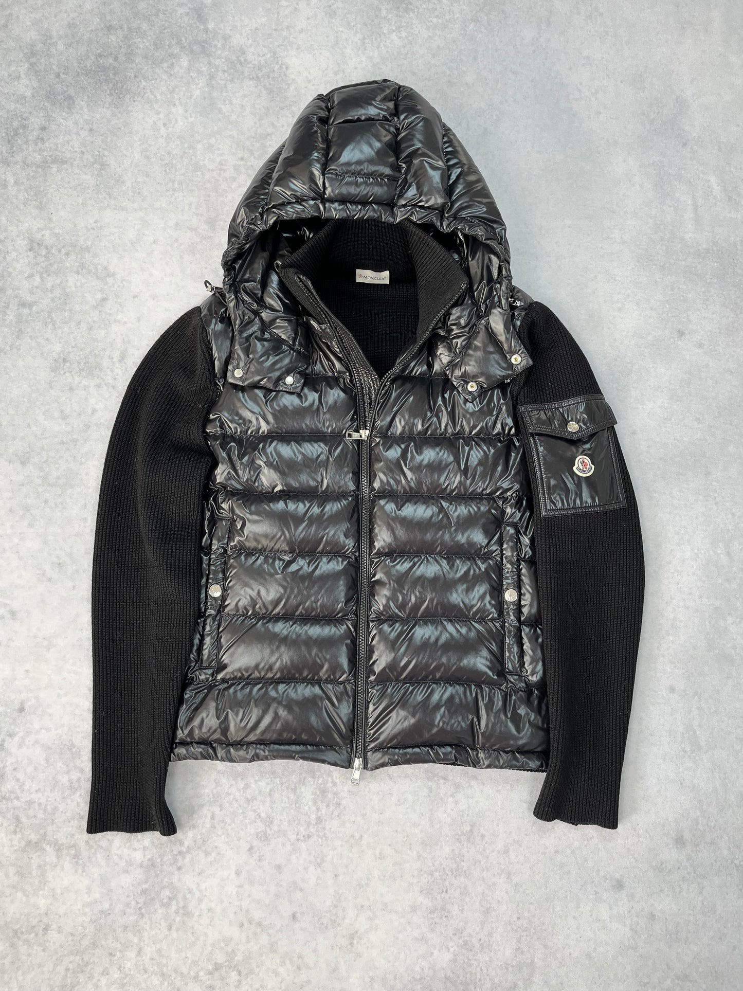 Moncler hooded cardigan jacket