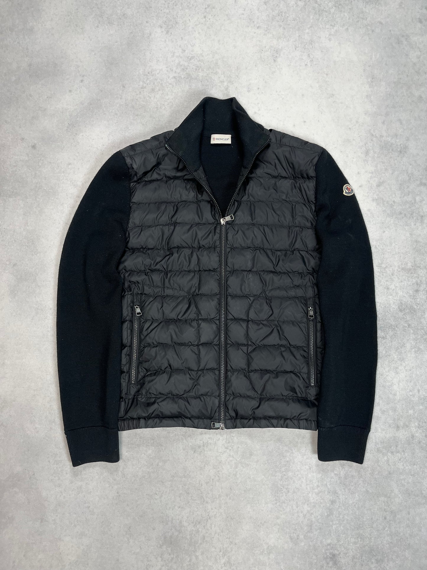Moncler padded wool cardigan jacket