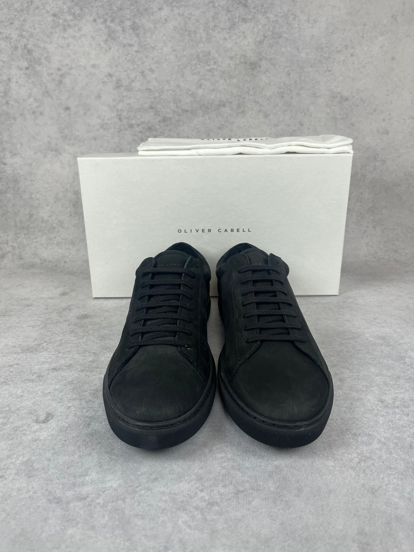 Oliver Cabell low 1 black nabuk sneaker