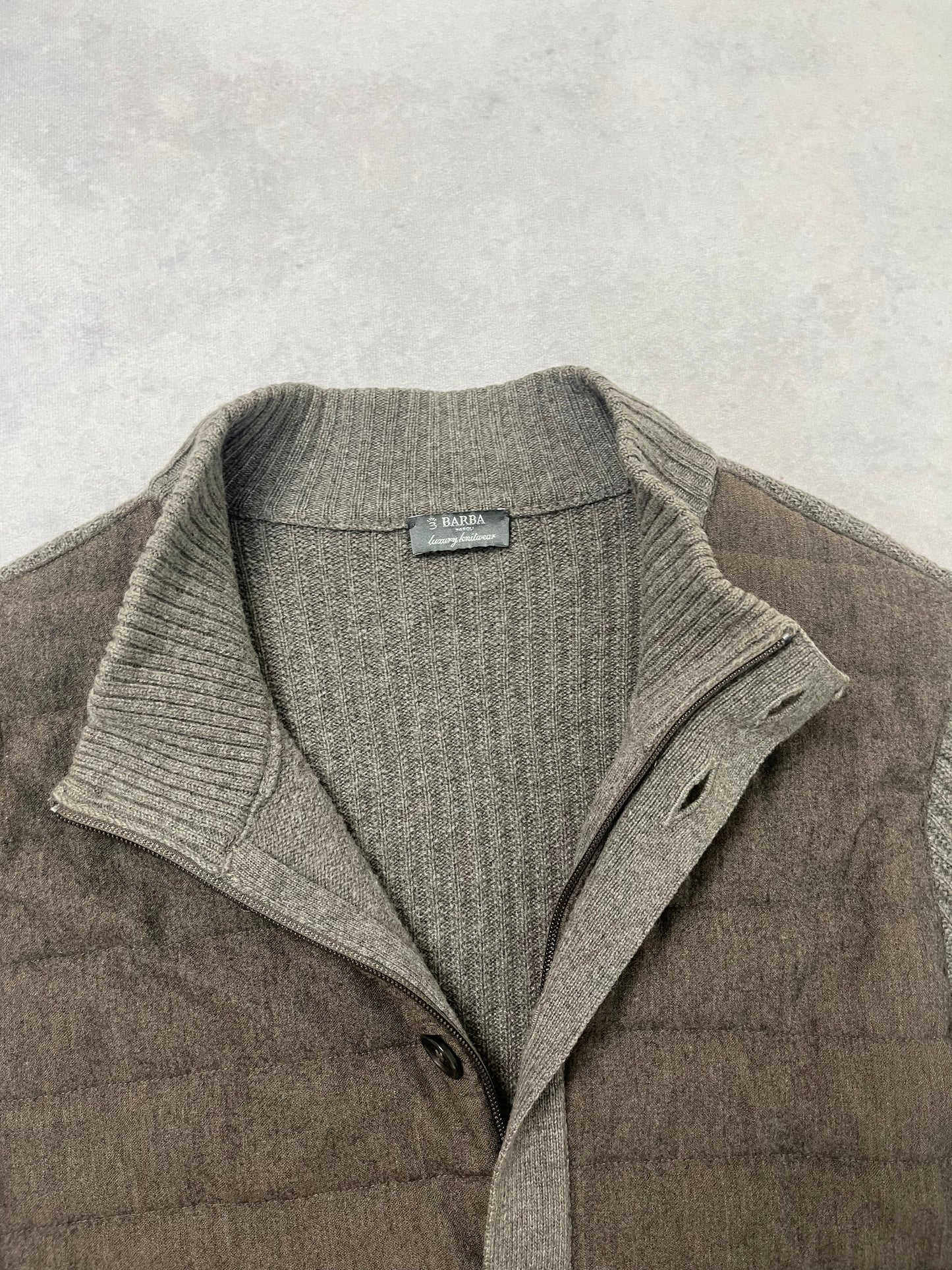 Barba Napoli knitted cardigan jacket