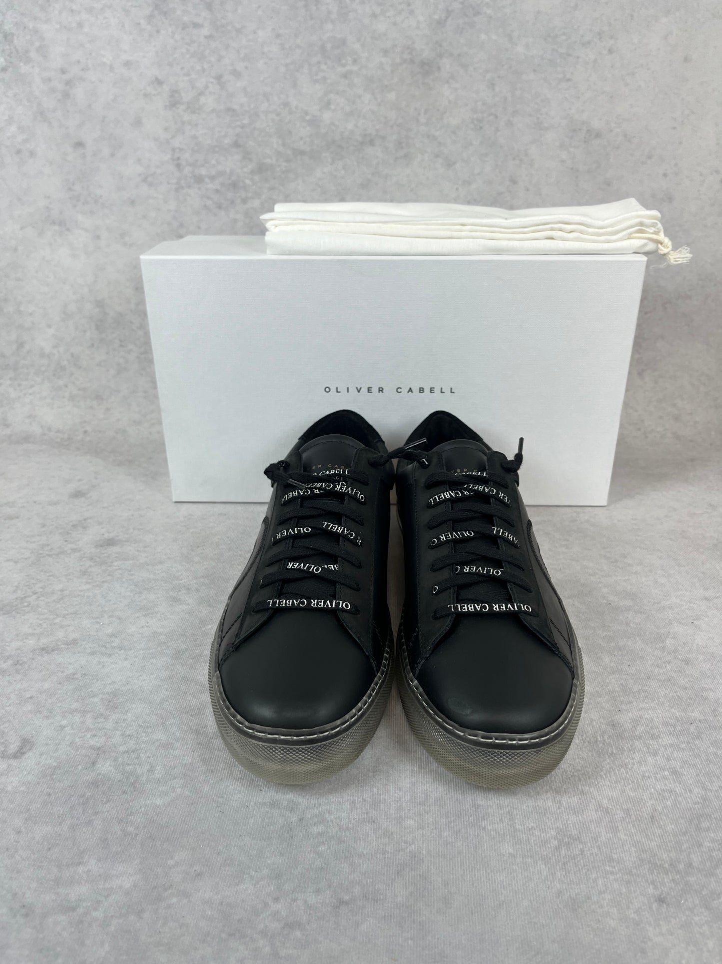 Oliver Cabell low 1 black ghost sneaker