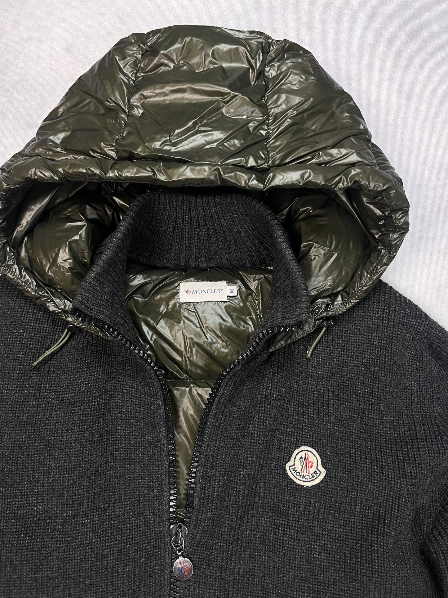 Moncler hooded cardigan jacket
