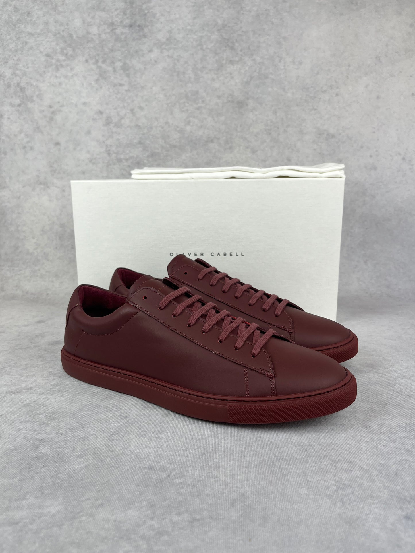 Oliver Cabell low 1 burgundy sneaker