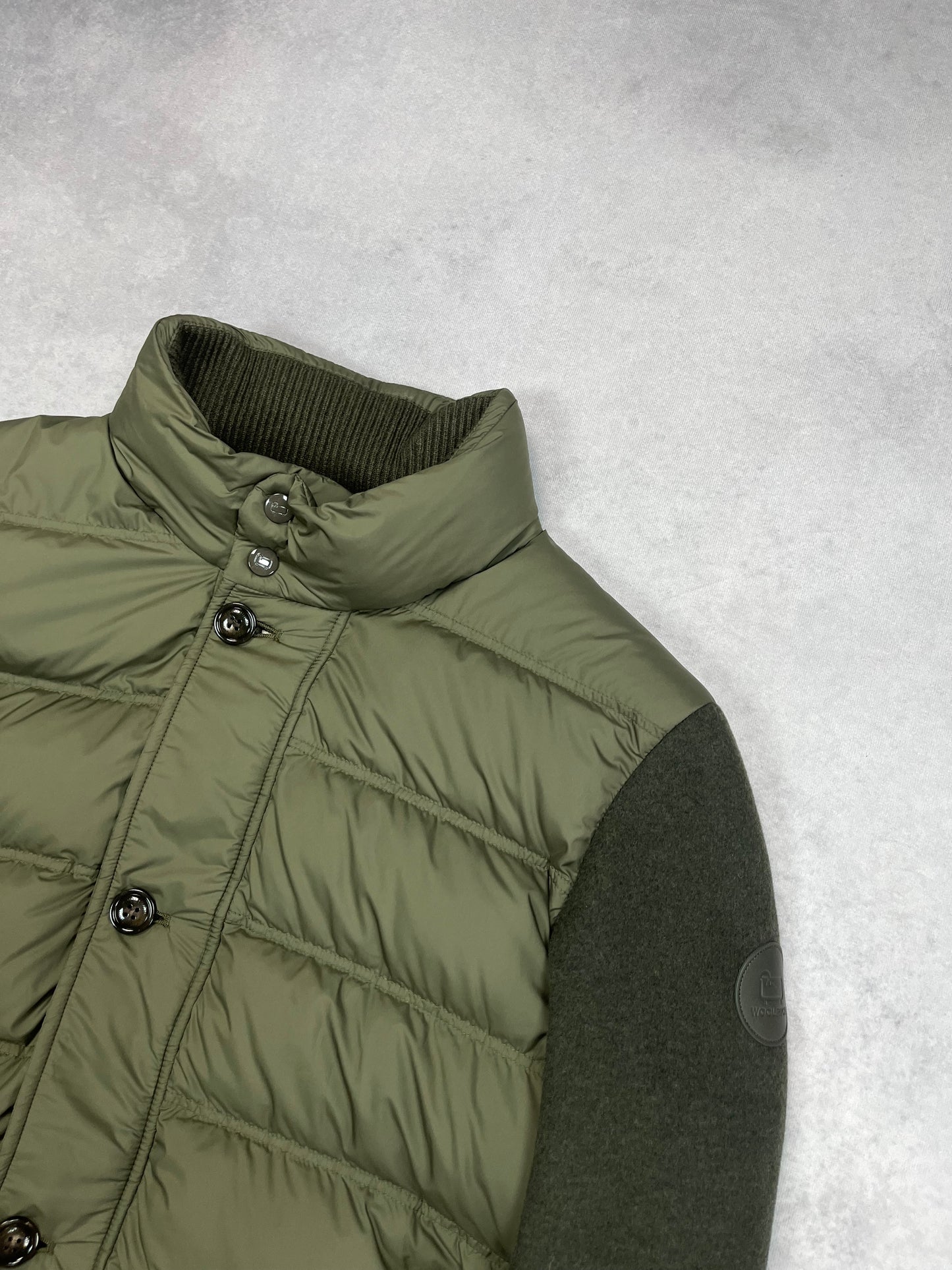 Woolrich down cardigan jacket