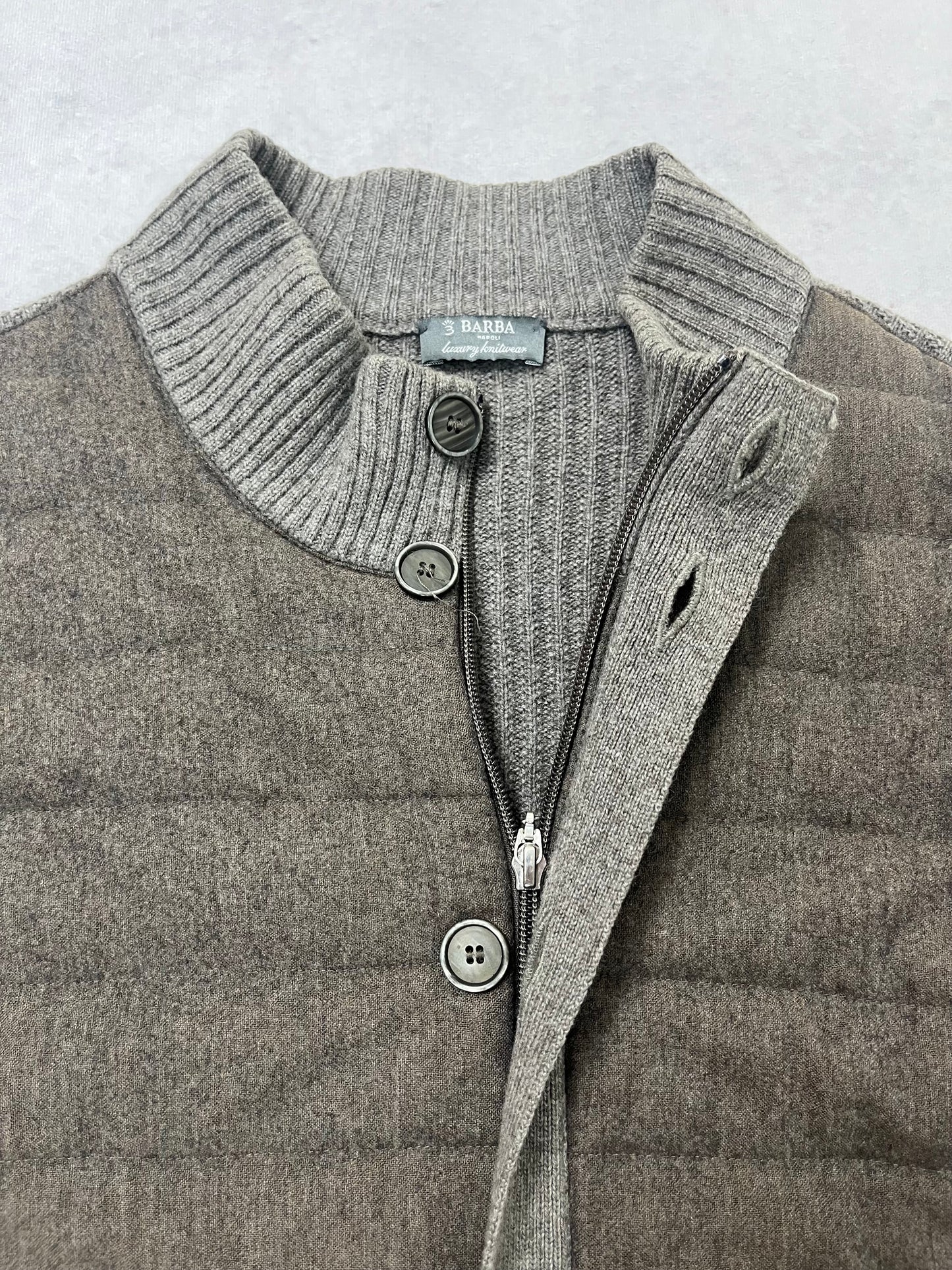 Barba Napoli knitted cardigan jacket