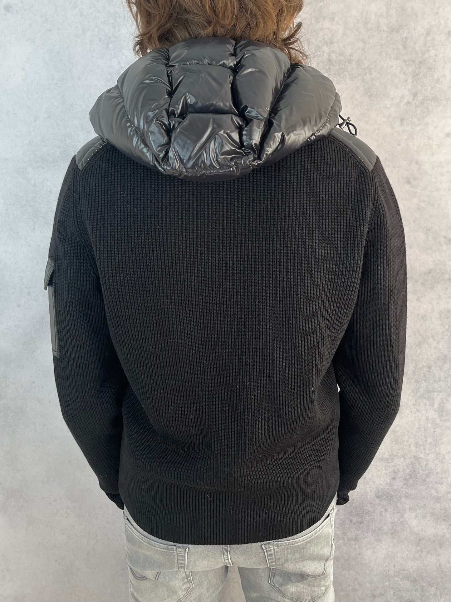 Moncler hooded cardigan jacket