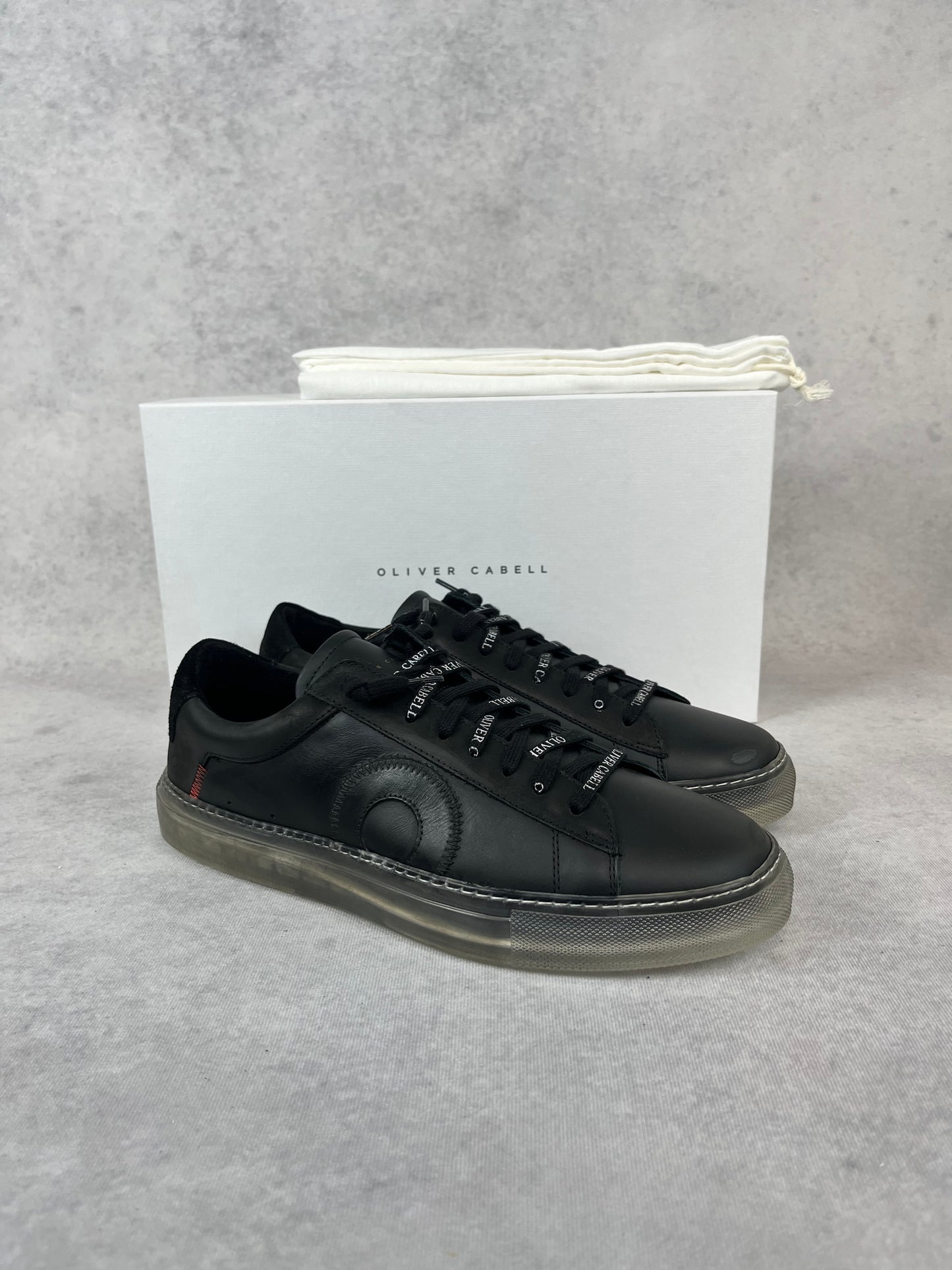 Oliver Cabell low 1 black ghost sneaker