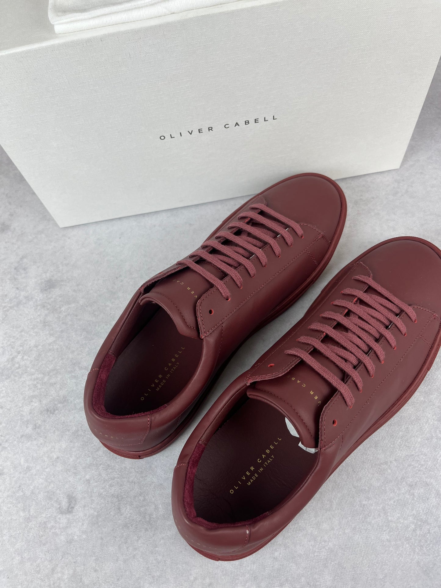 Oliver Cabell low 1 burgundy sneaker