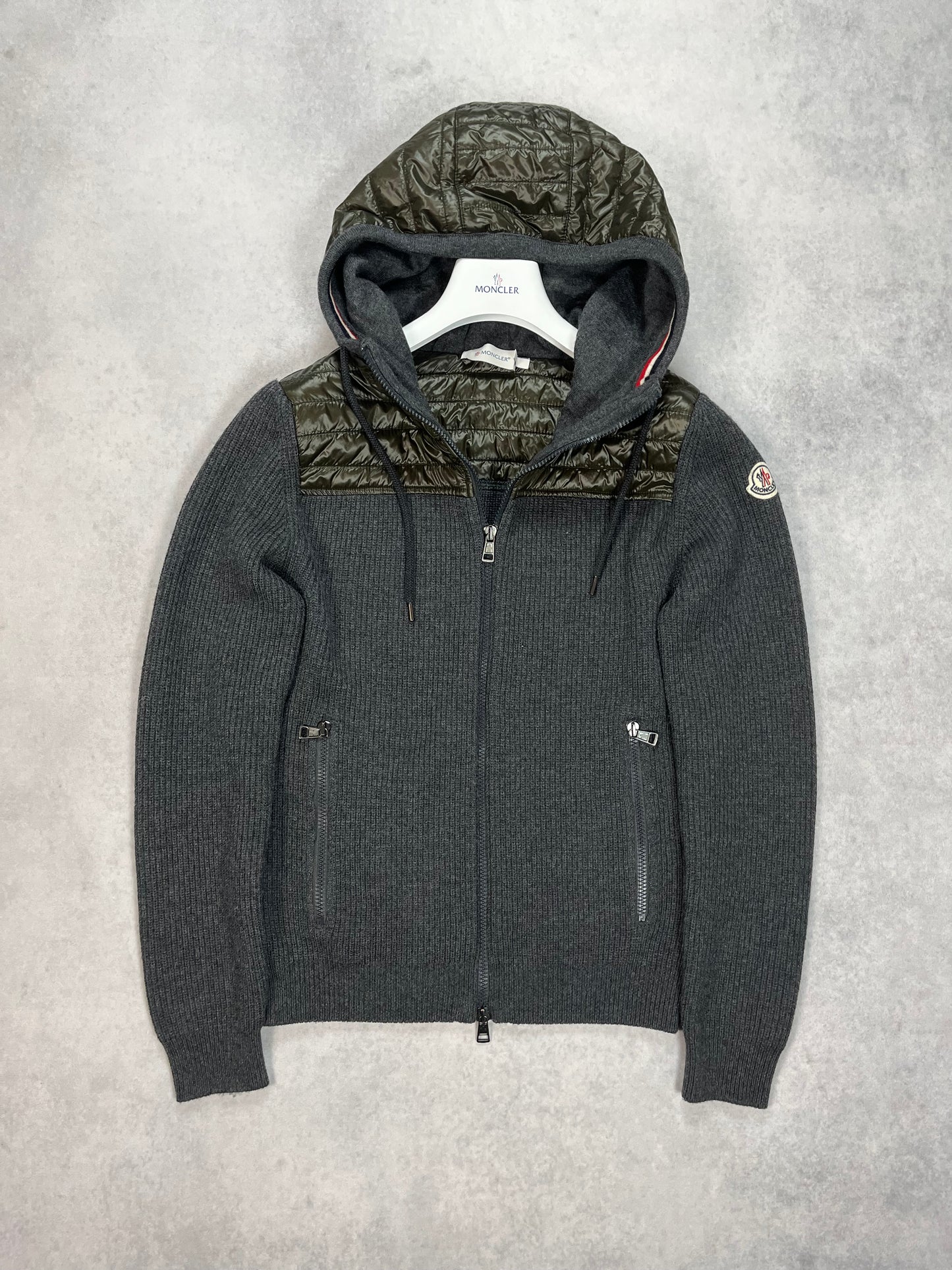 Moncler hooded cardigan jacket