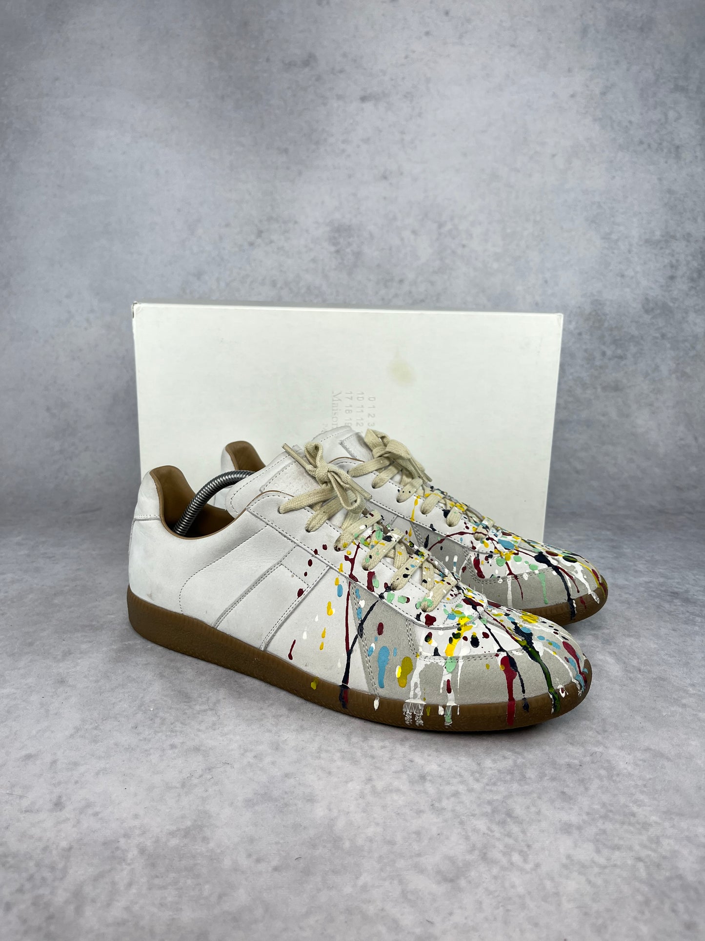 Maison Margiela paint splatter sneaker