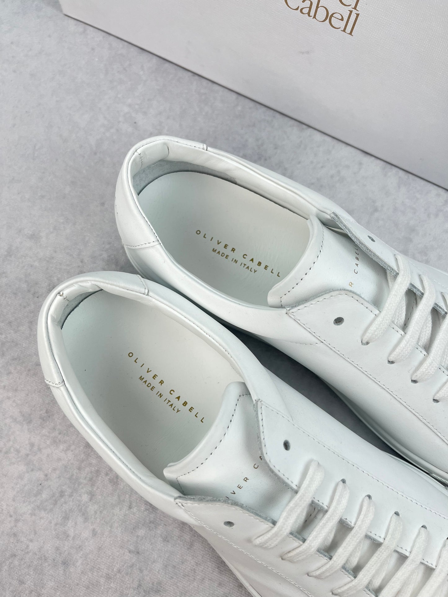 Oliver Cabell low 1 white sneaker