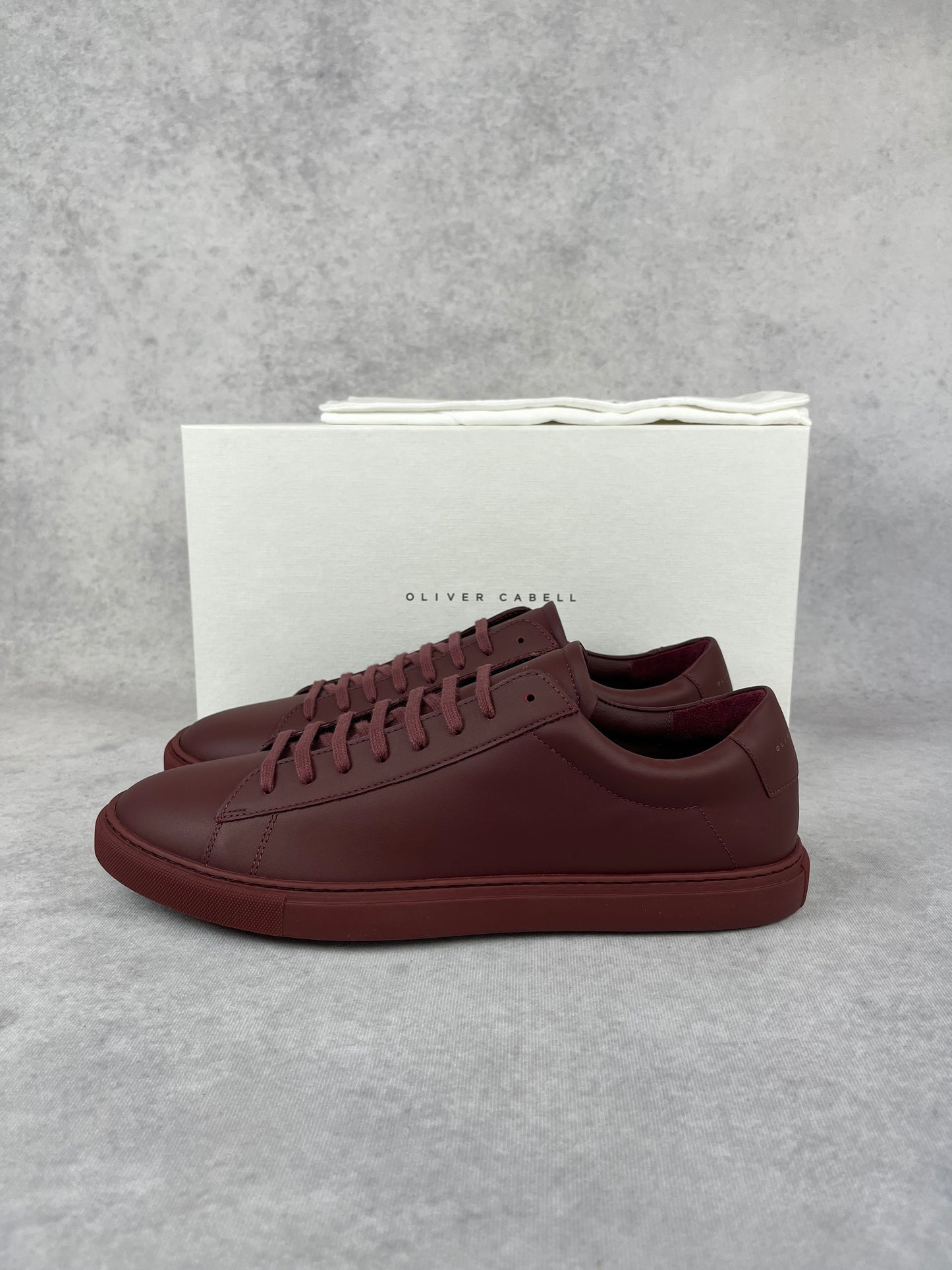 Oliver Cabell low 1 burgundy sneaker