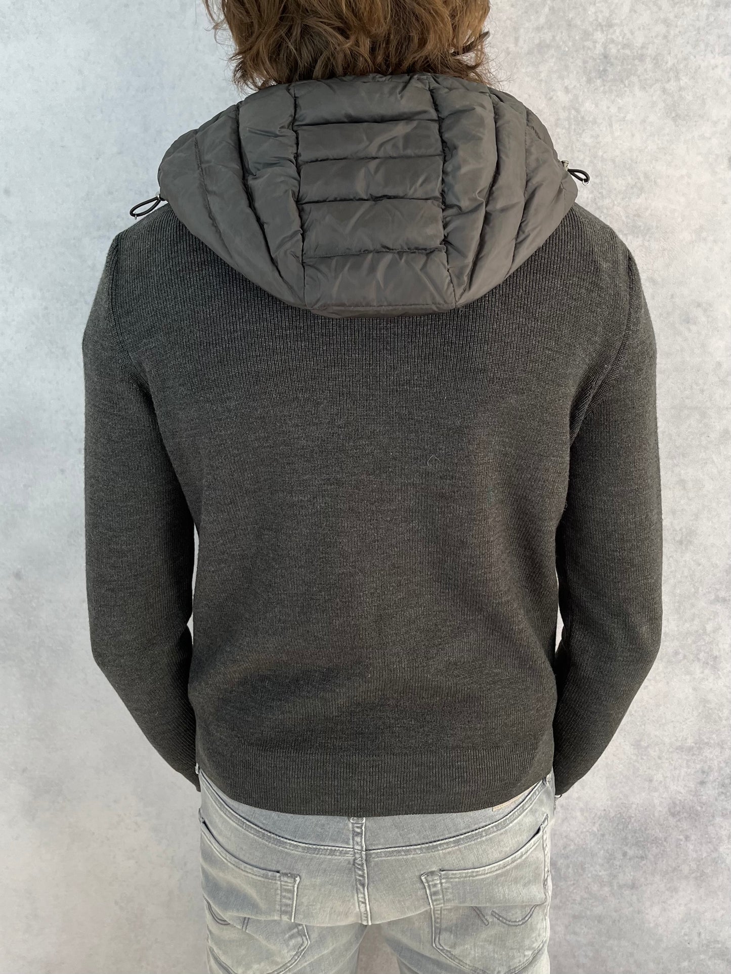 Moncler hooded cardigan jacket
