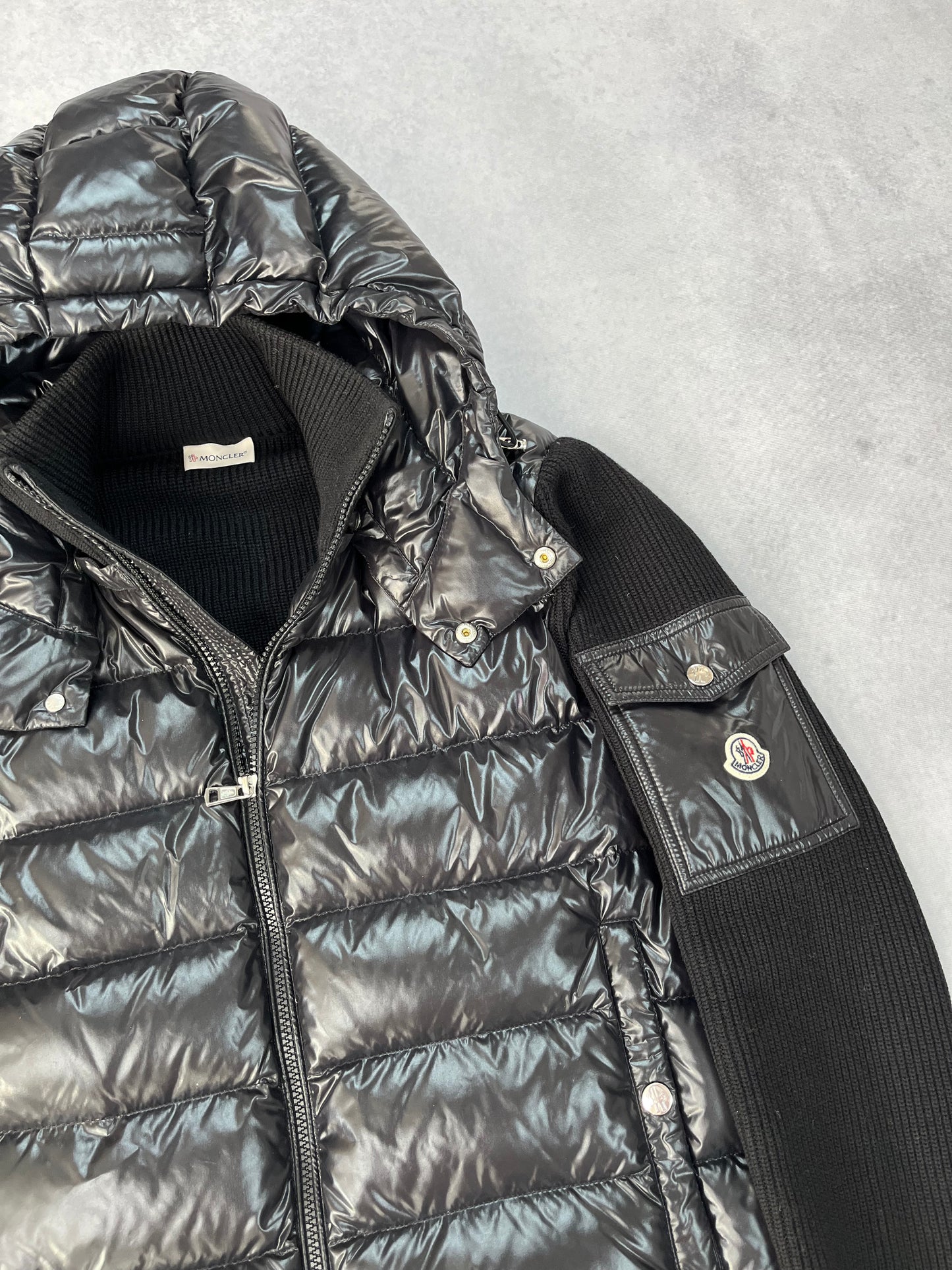 Moncler hooded cardigan jacket