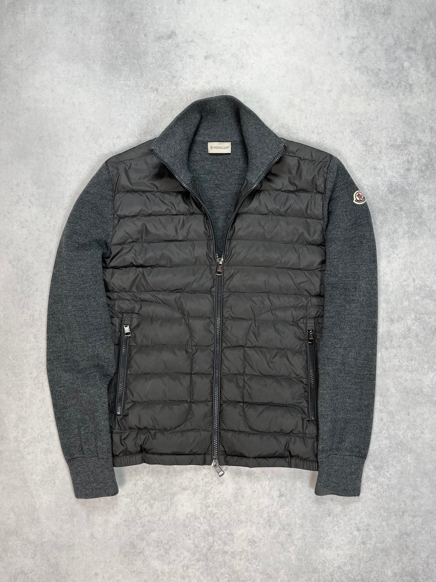 Moncler padded wool cardigan jacket