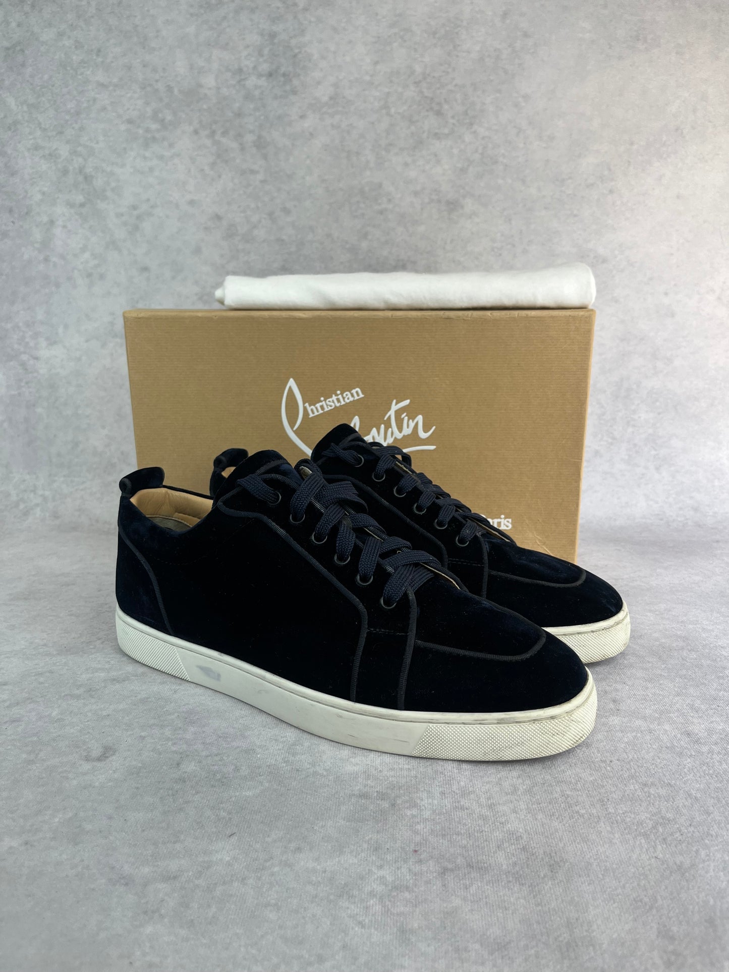 Christian Louboutin velvet sneaker