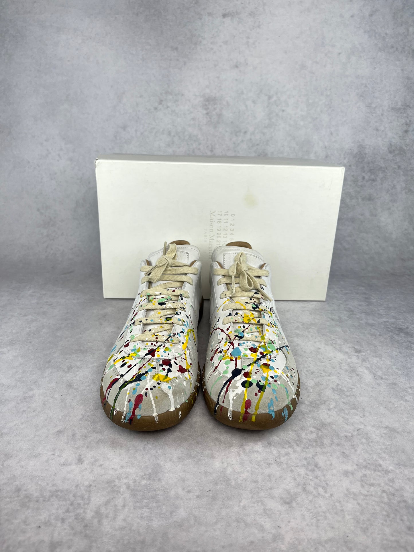 Maison Margiela paint splatter sneaker
