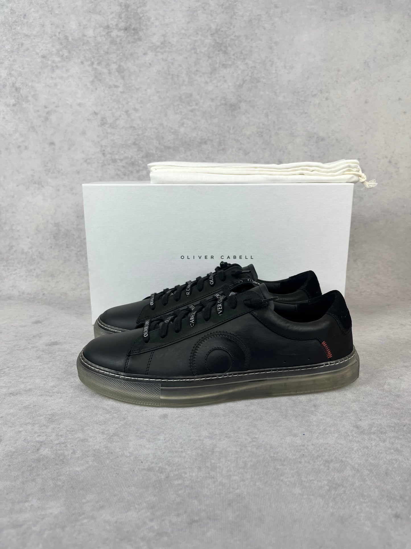 Oliver Cabell low 1 black ghost sneaker