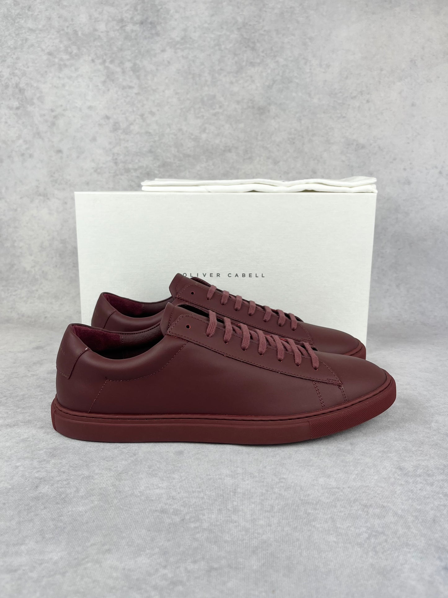 Oliver Cabell low 1 burgundy sneaker