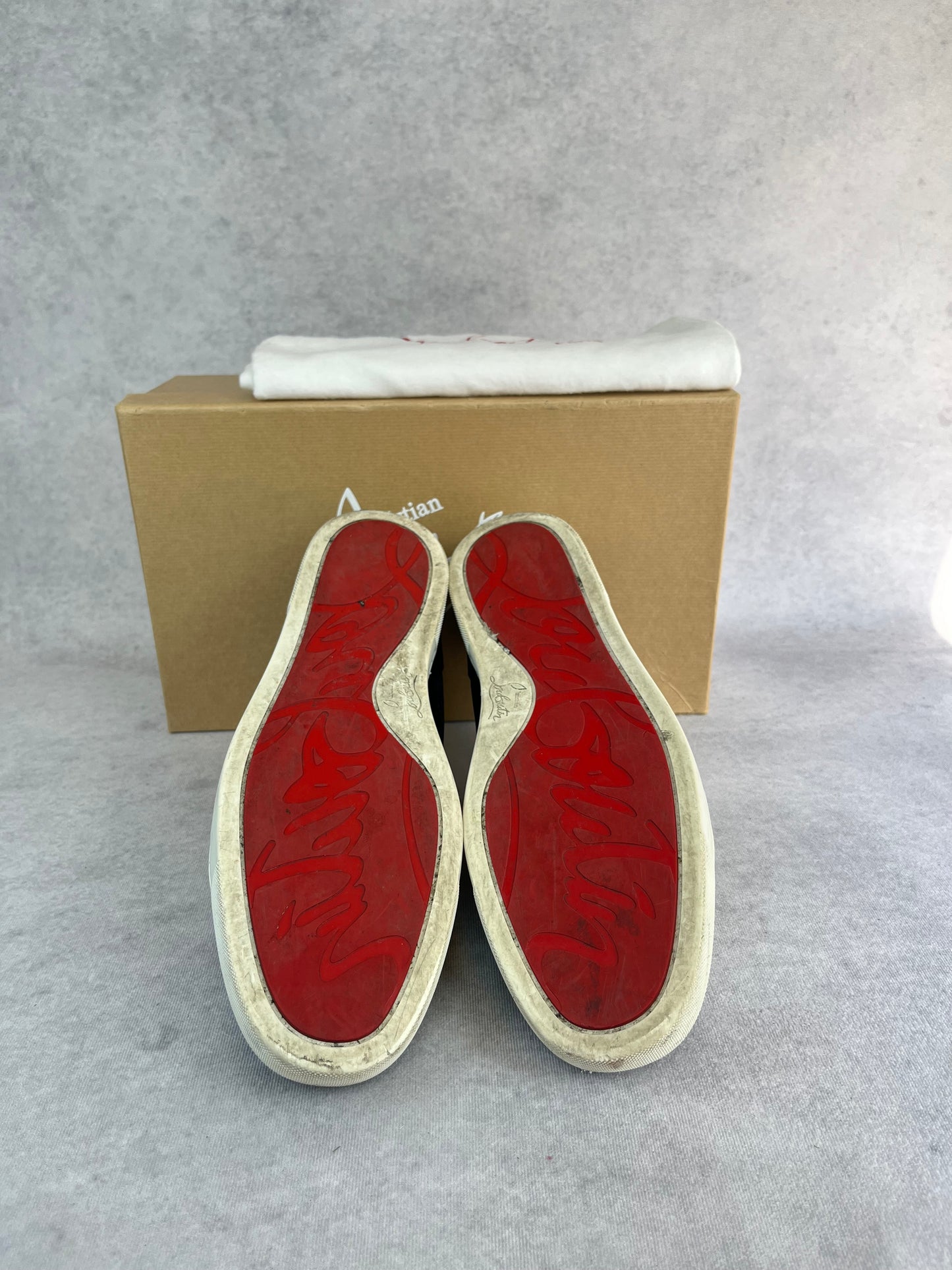 Christian Louboutin velvet sneaker