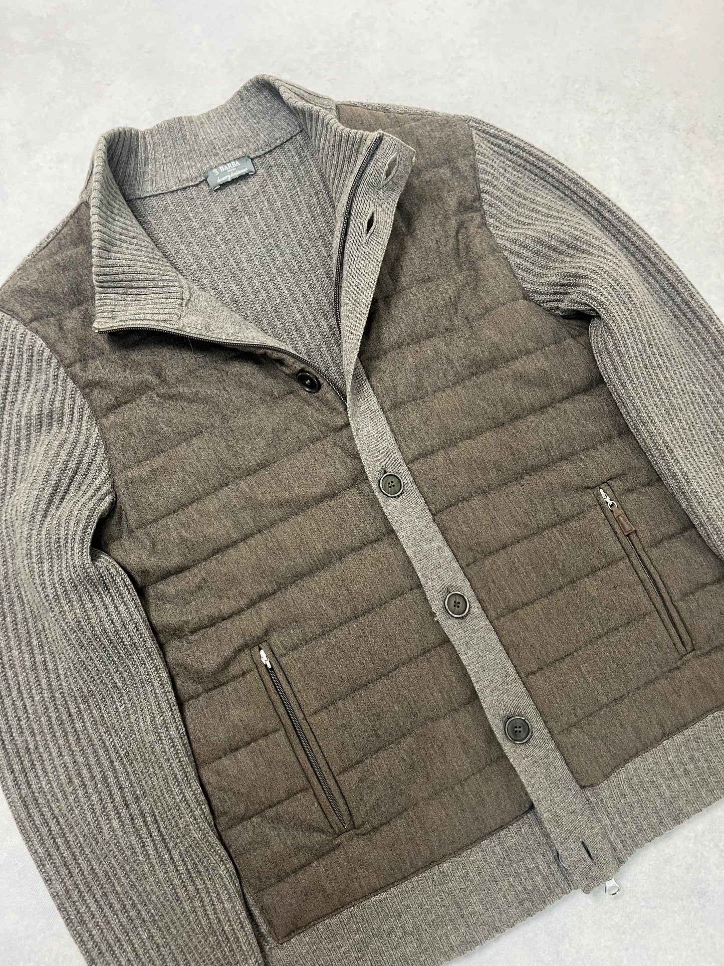 Barba Napoli knitted cardigan jacket