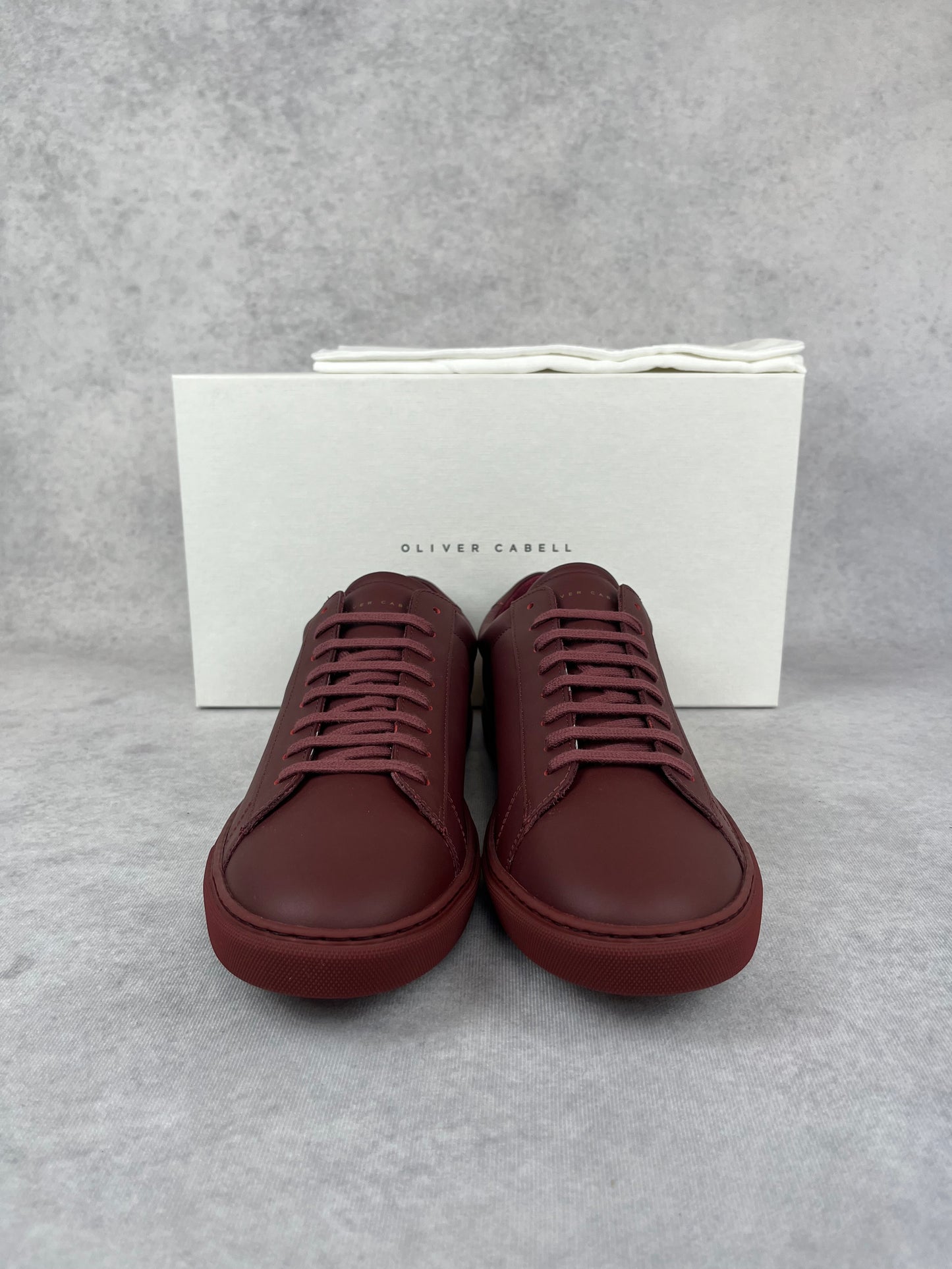 Oliver Cabell low 1 burgundy sneaker
