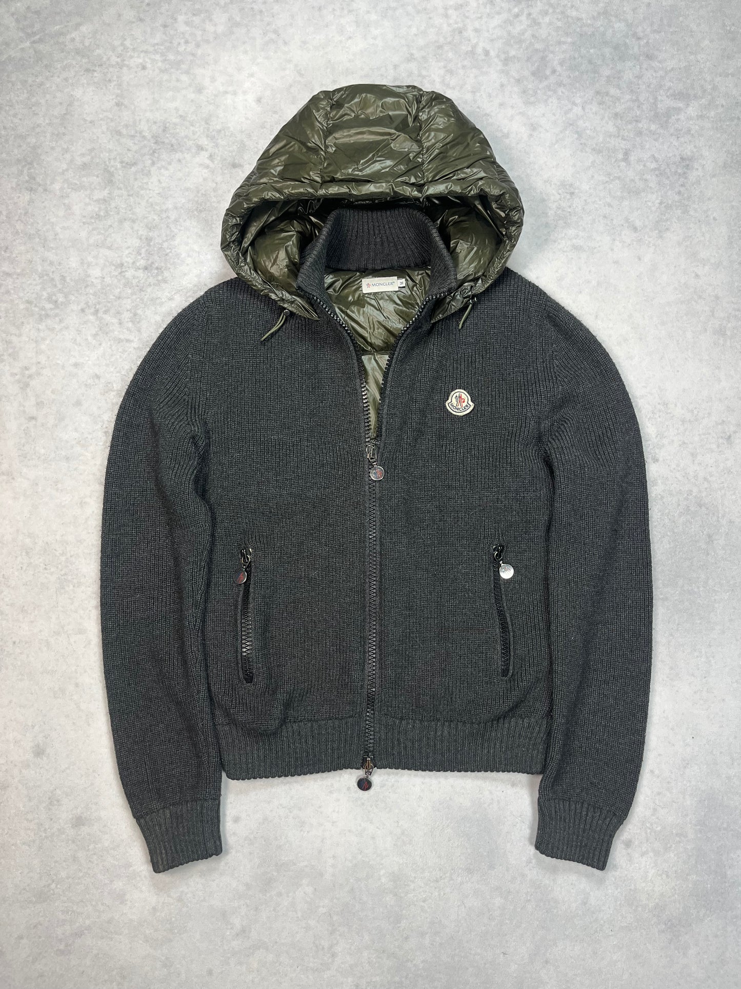 Moncler hooded cardigan jacket