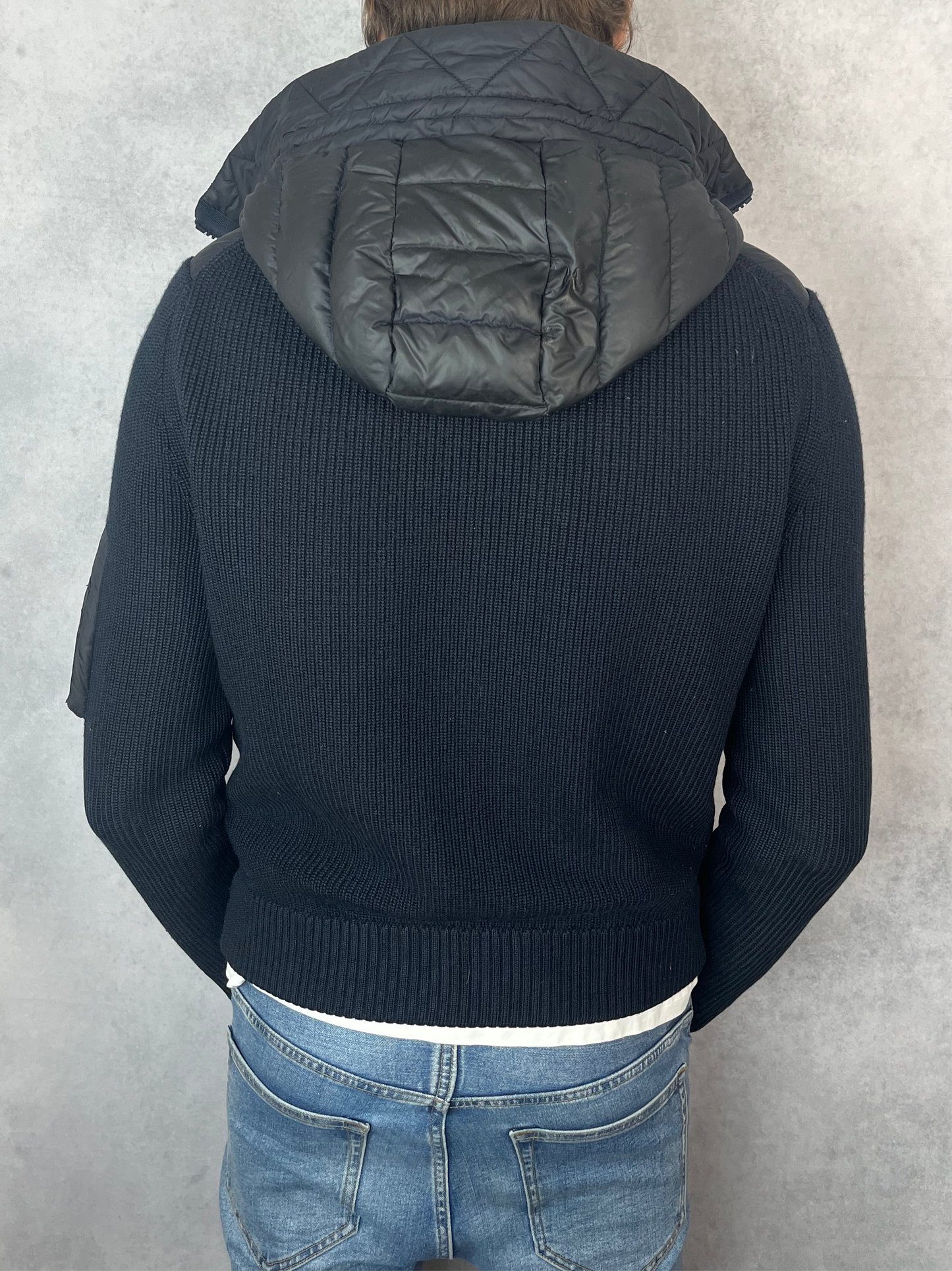 Moncler hooded cardigan jacket