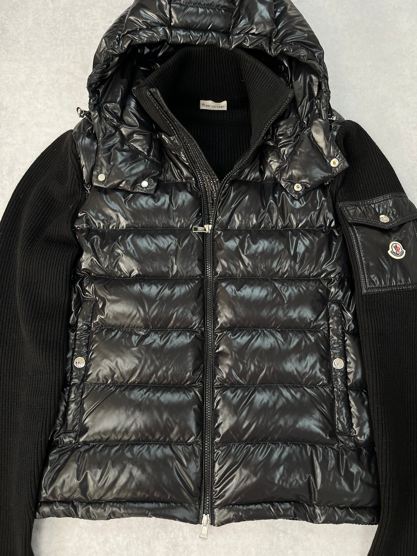 Moncler hooded cardigan jacket