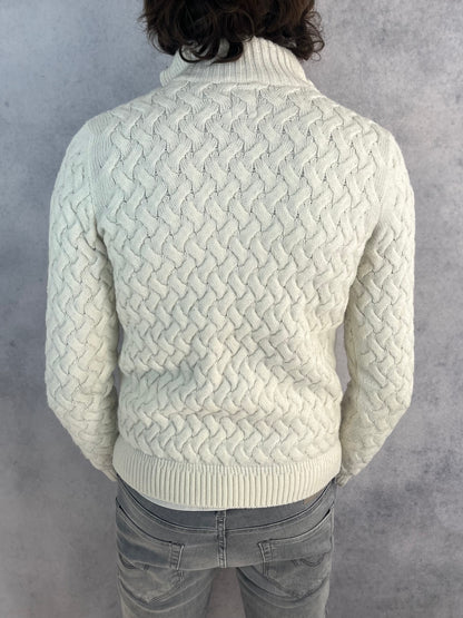 Devred fur collar cardigan jacket