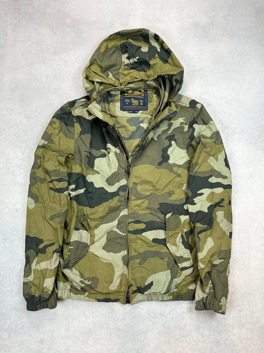 Woolrich camo windbreaker jacket