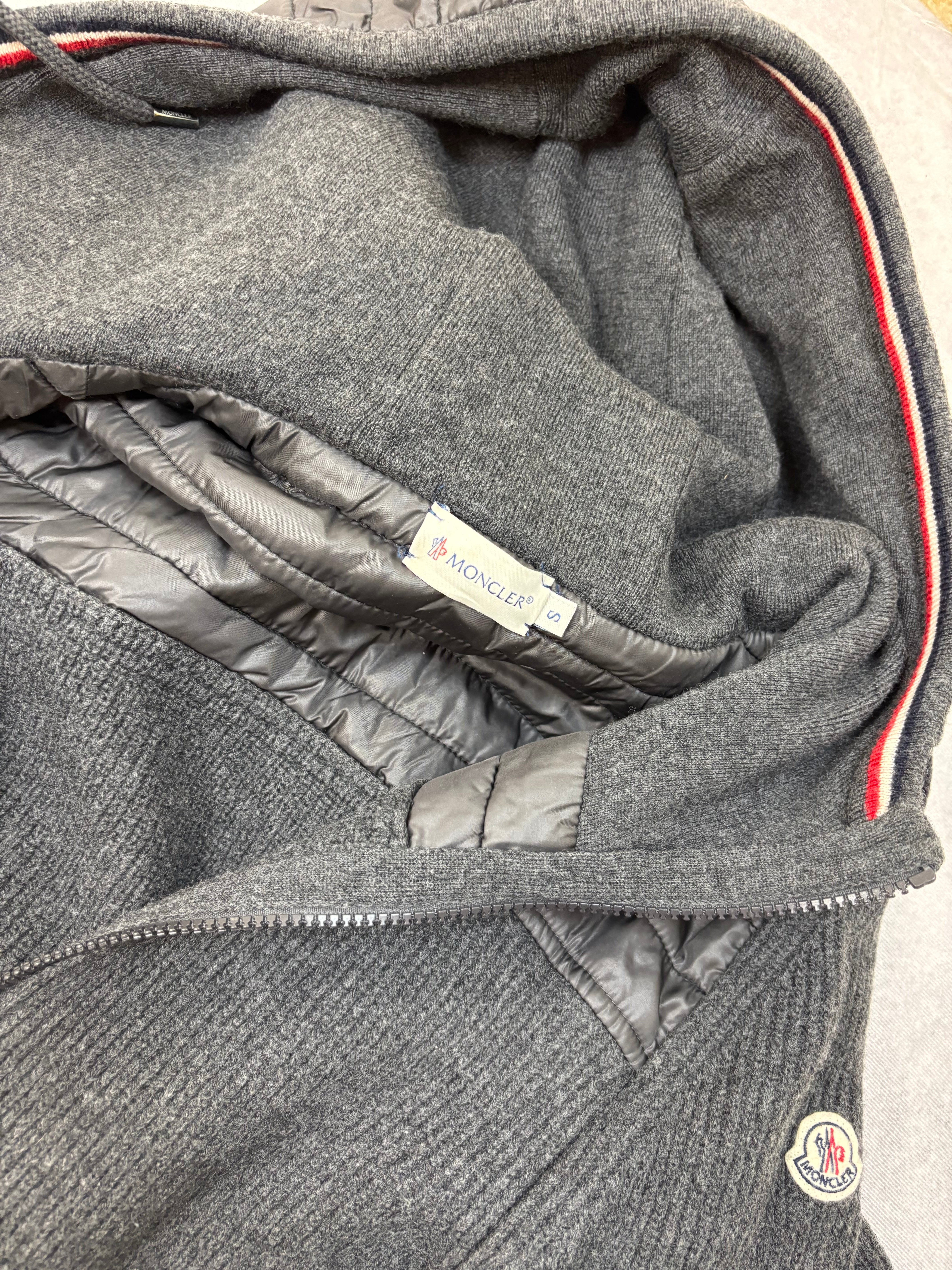 Moncler hooded cardigan jacket