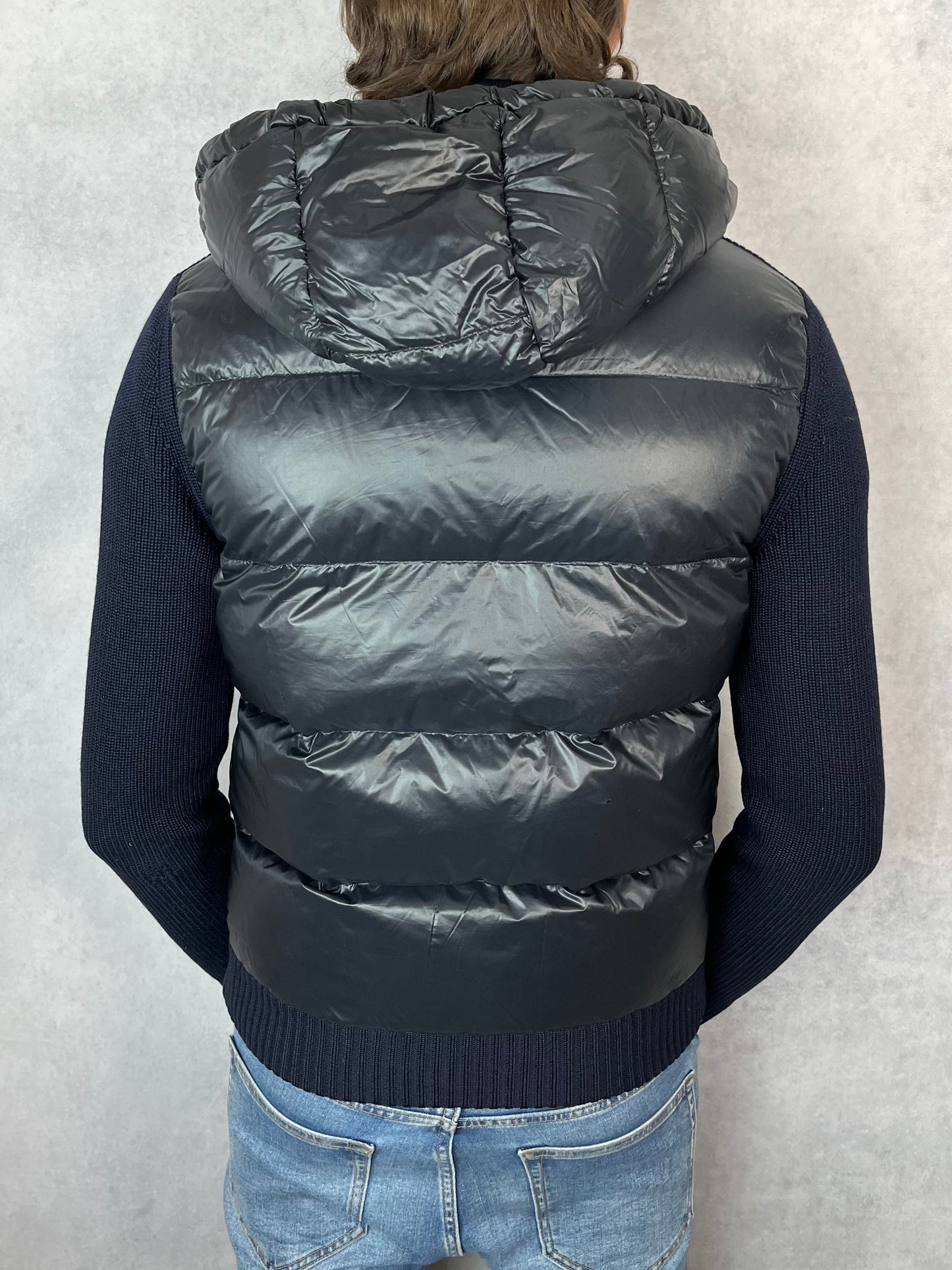 Moncler hooded cardigan jacket