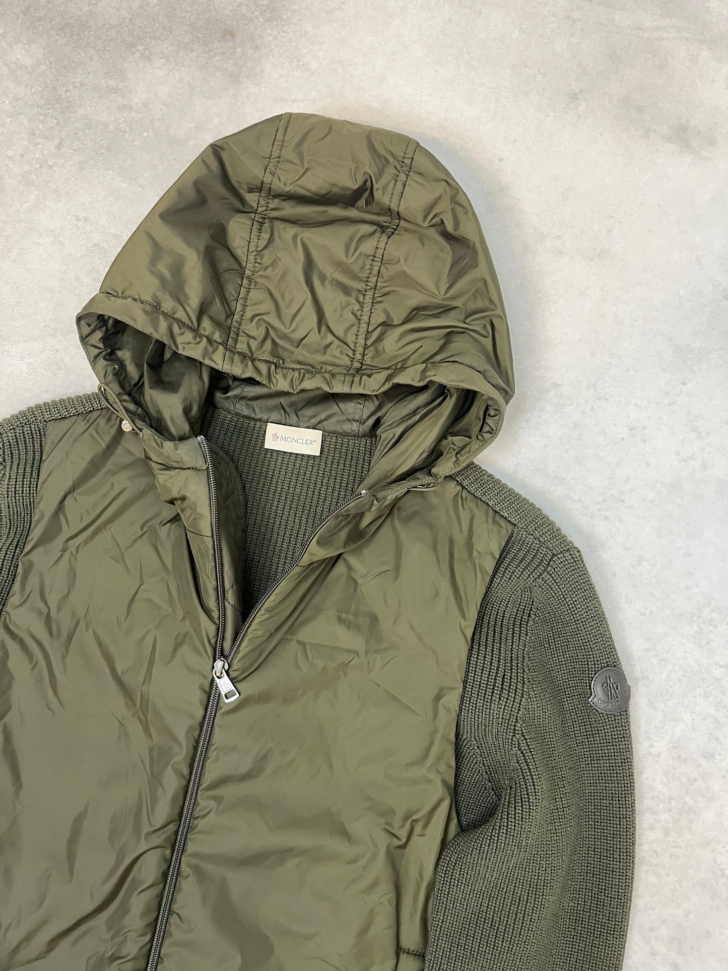 Moncler hooded cardigan jacket