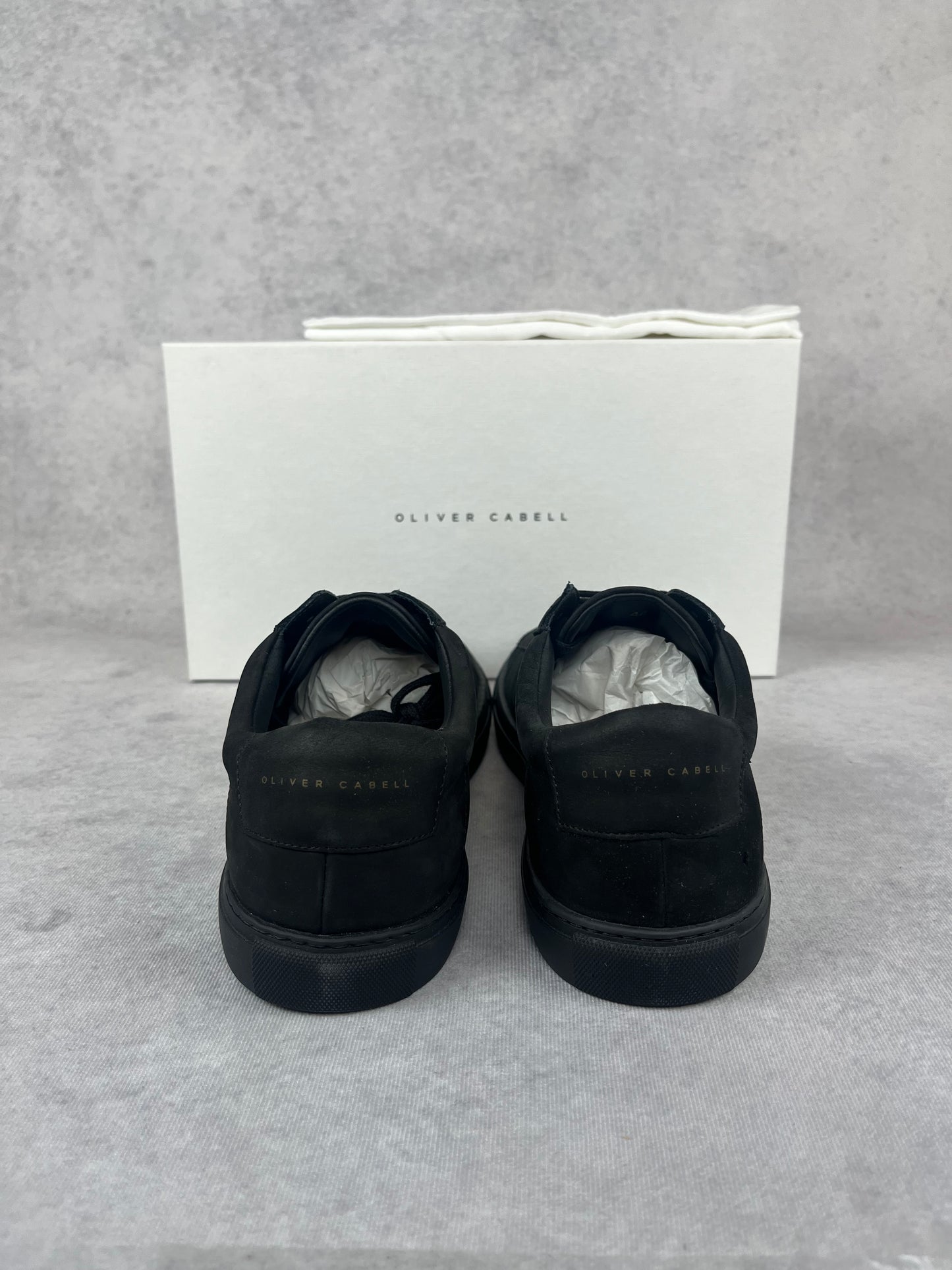 Oliver Cabell low 1 black nabuk sneaker
