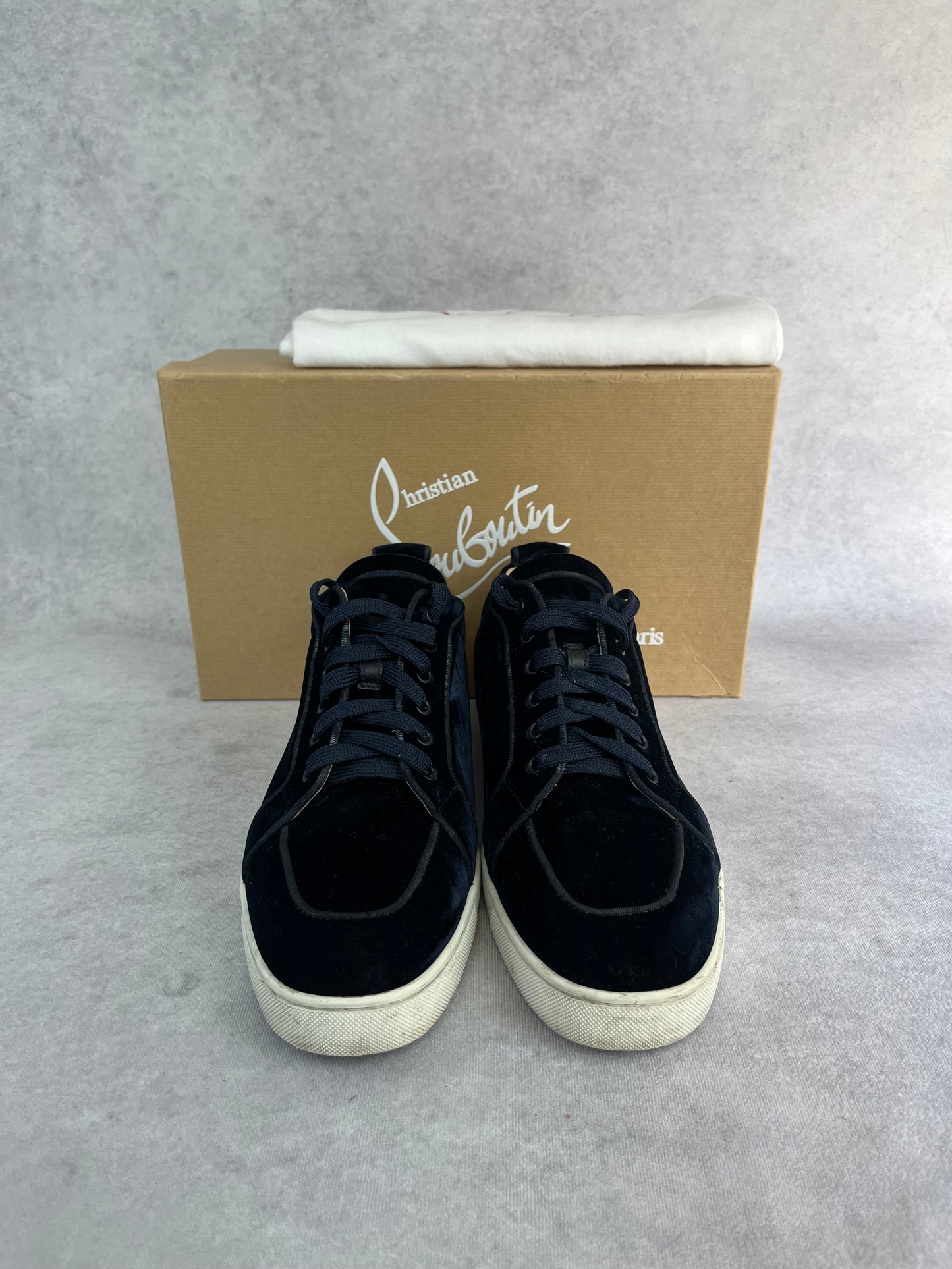 Christian Louboutin velvet sneaker
