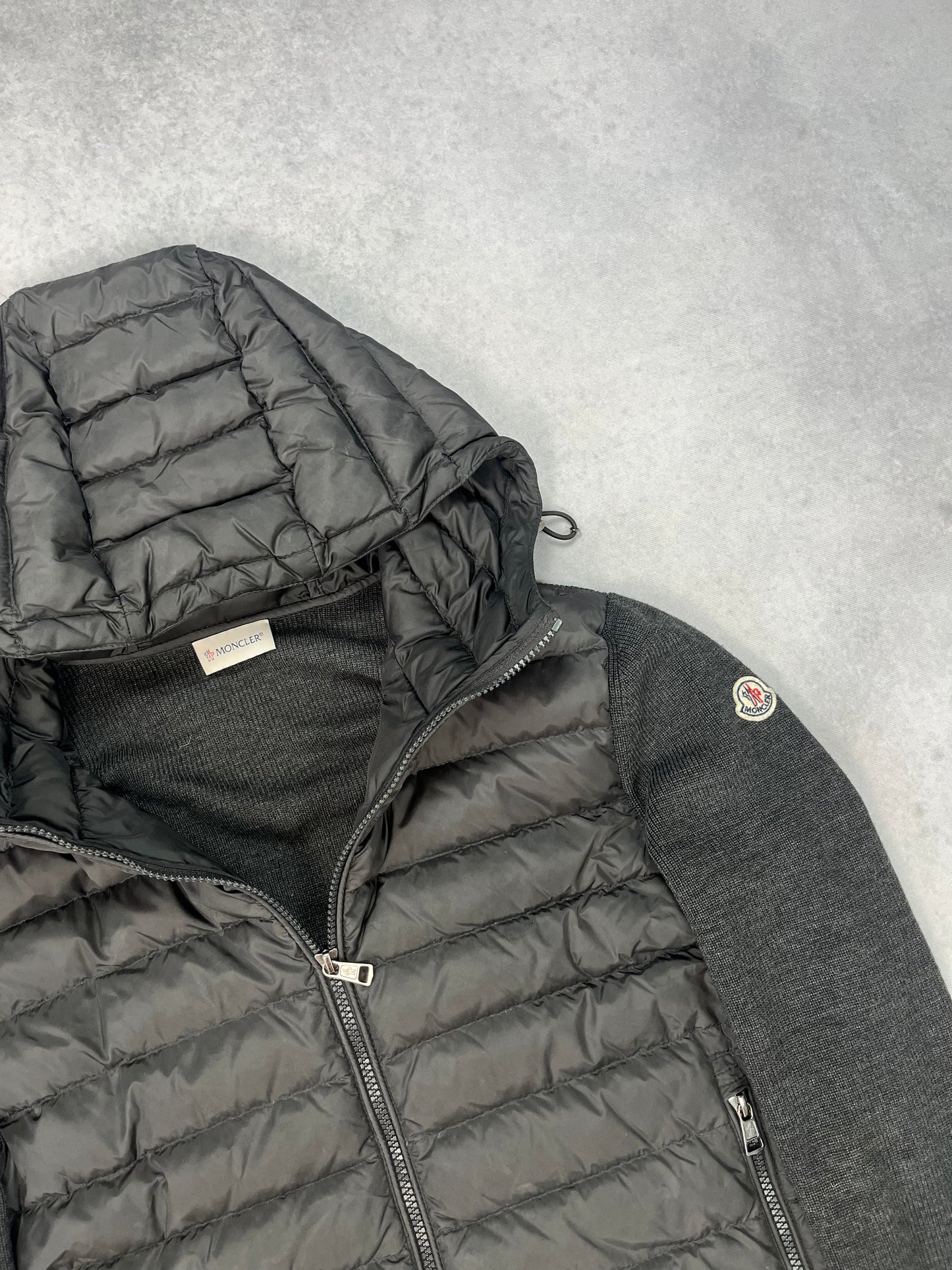Moncler hooded cardigan jacket