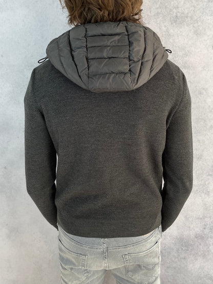 Moncler hooded cardigan jacket