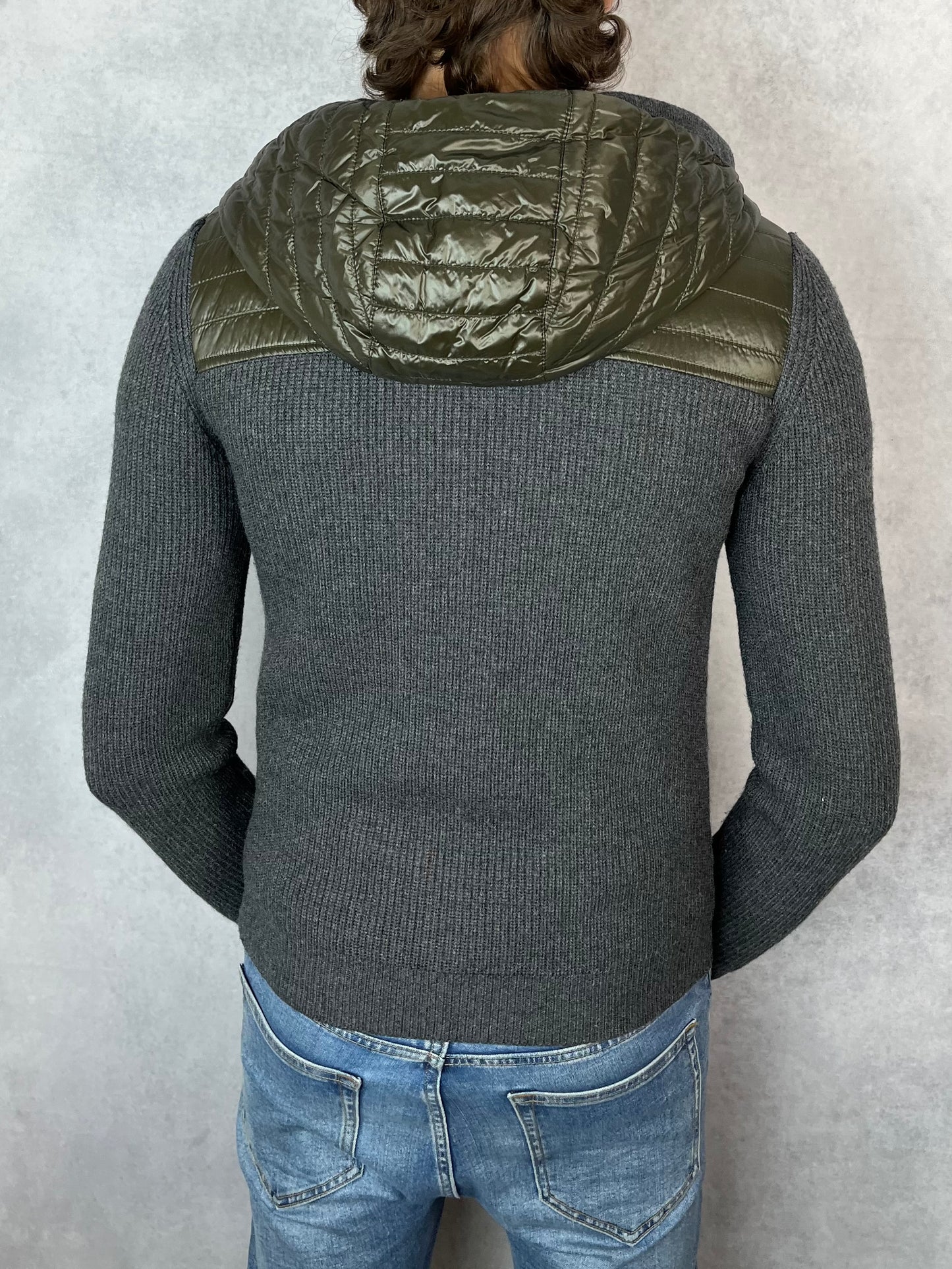 Moncler hooded cardigan jacket