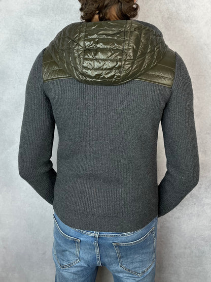 Moncler hooded cardigan jacket