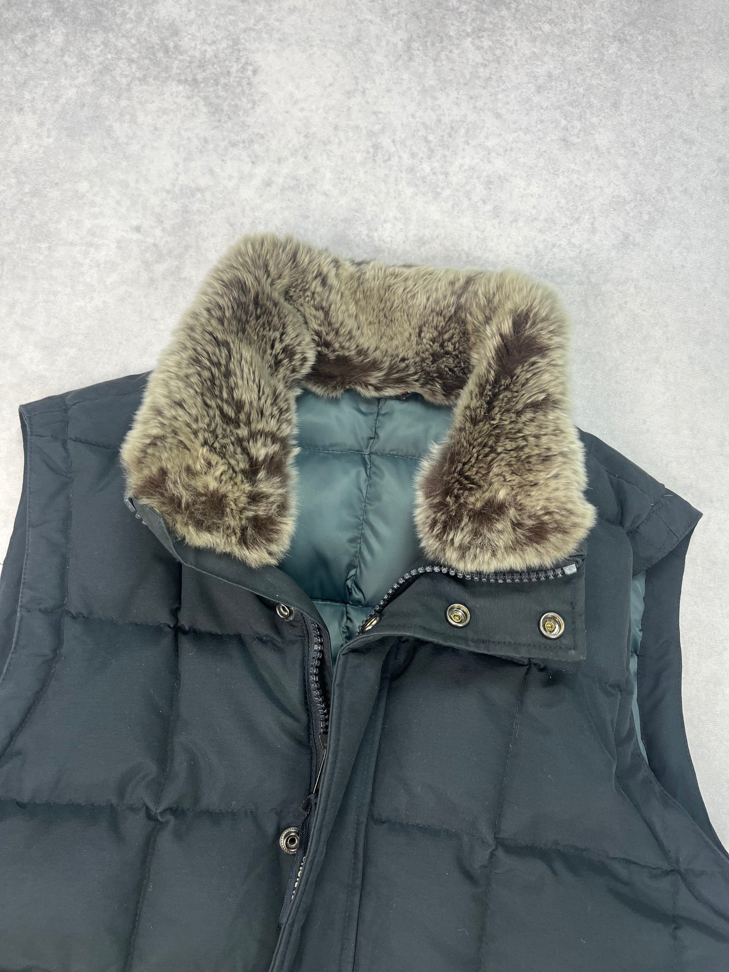 Woolrich fur collar vest