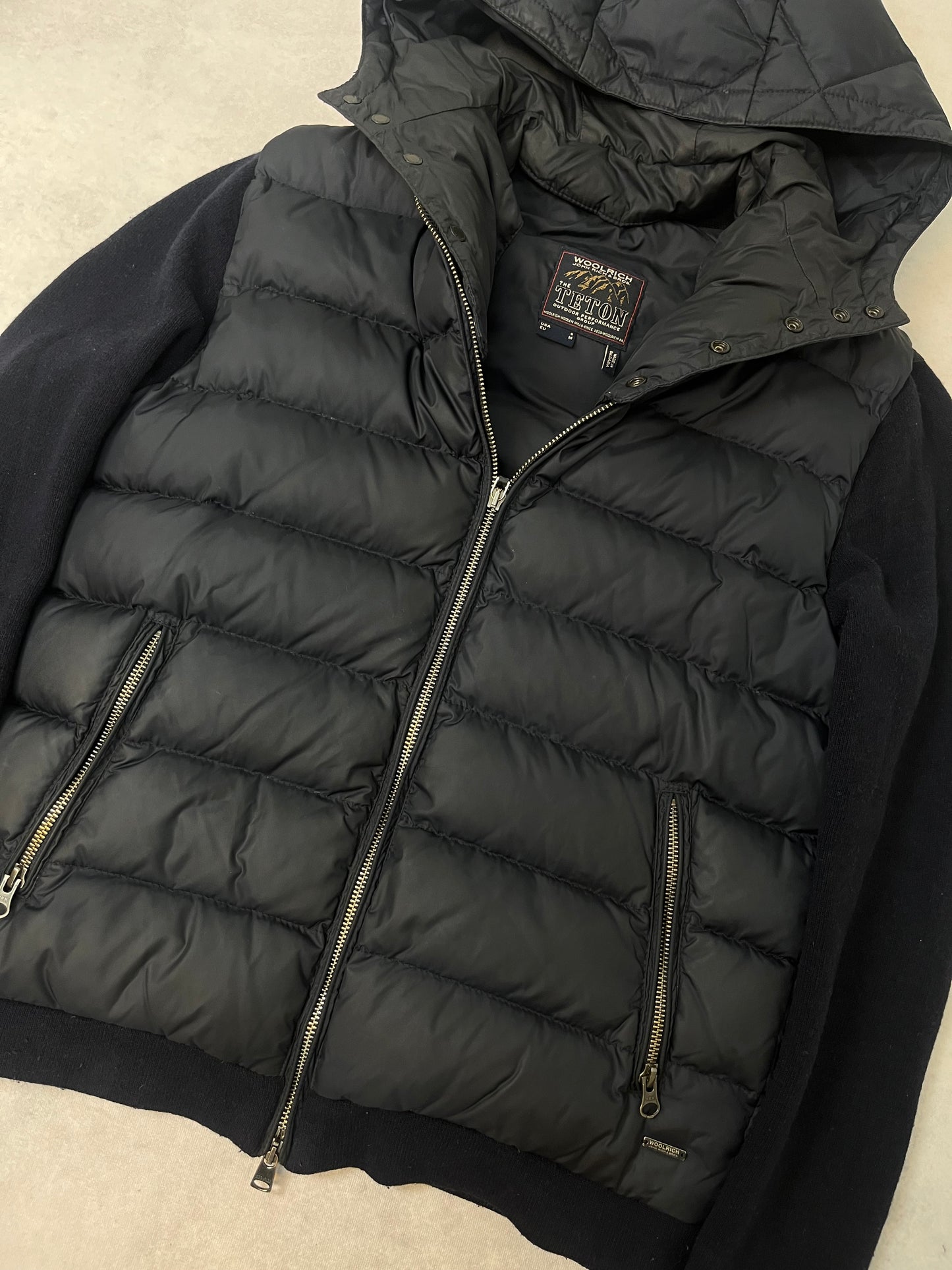 Woolrich hooded cardigan jacket