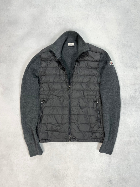 Moncler padded wool cardigan jacket