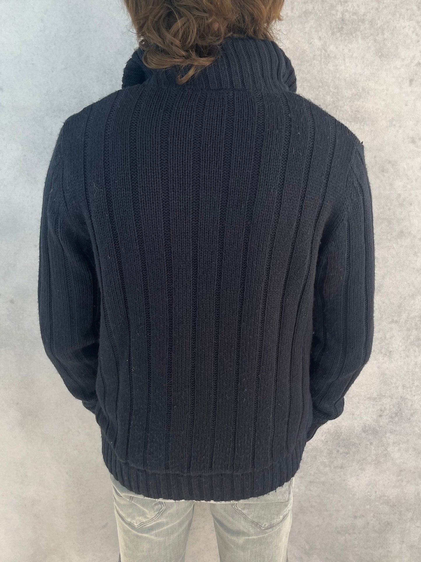 Piazza Italia fur lined cardigan jacket