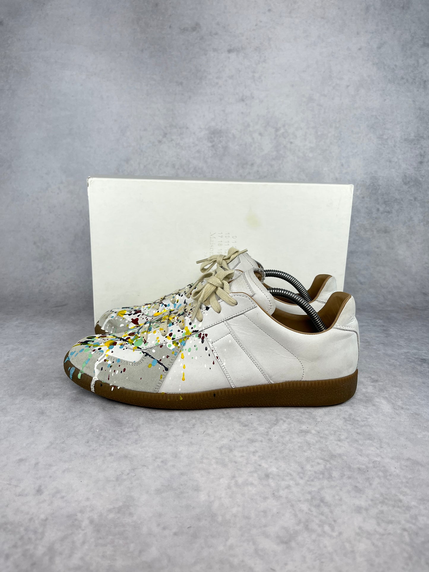 Maison Margiela paint splatter sneaker