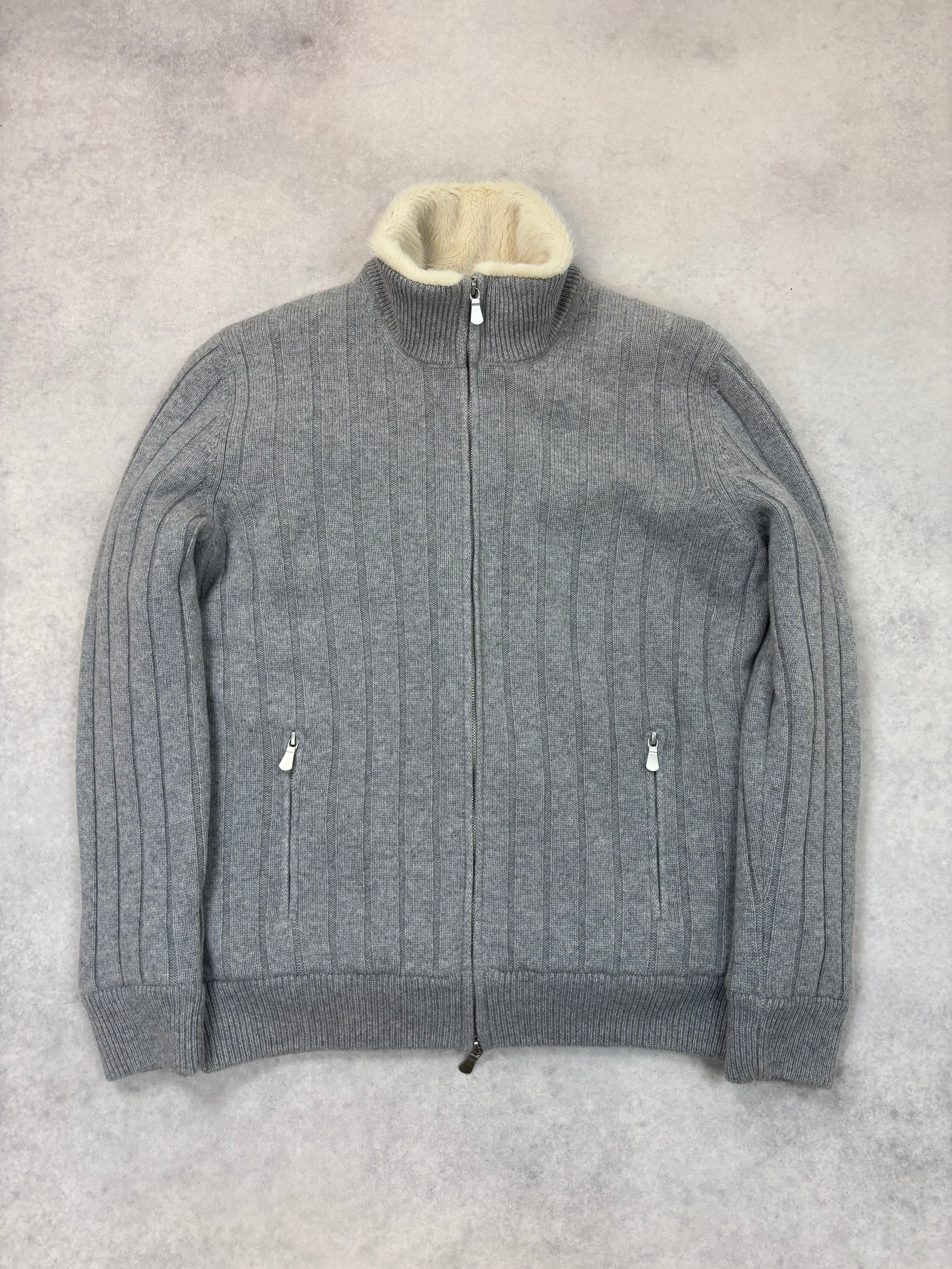 Barba Napoli cashmere fur cardigan